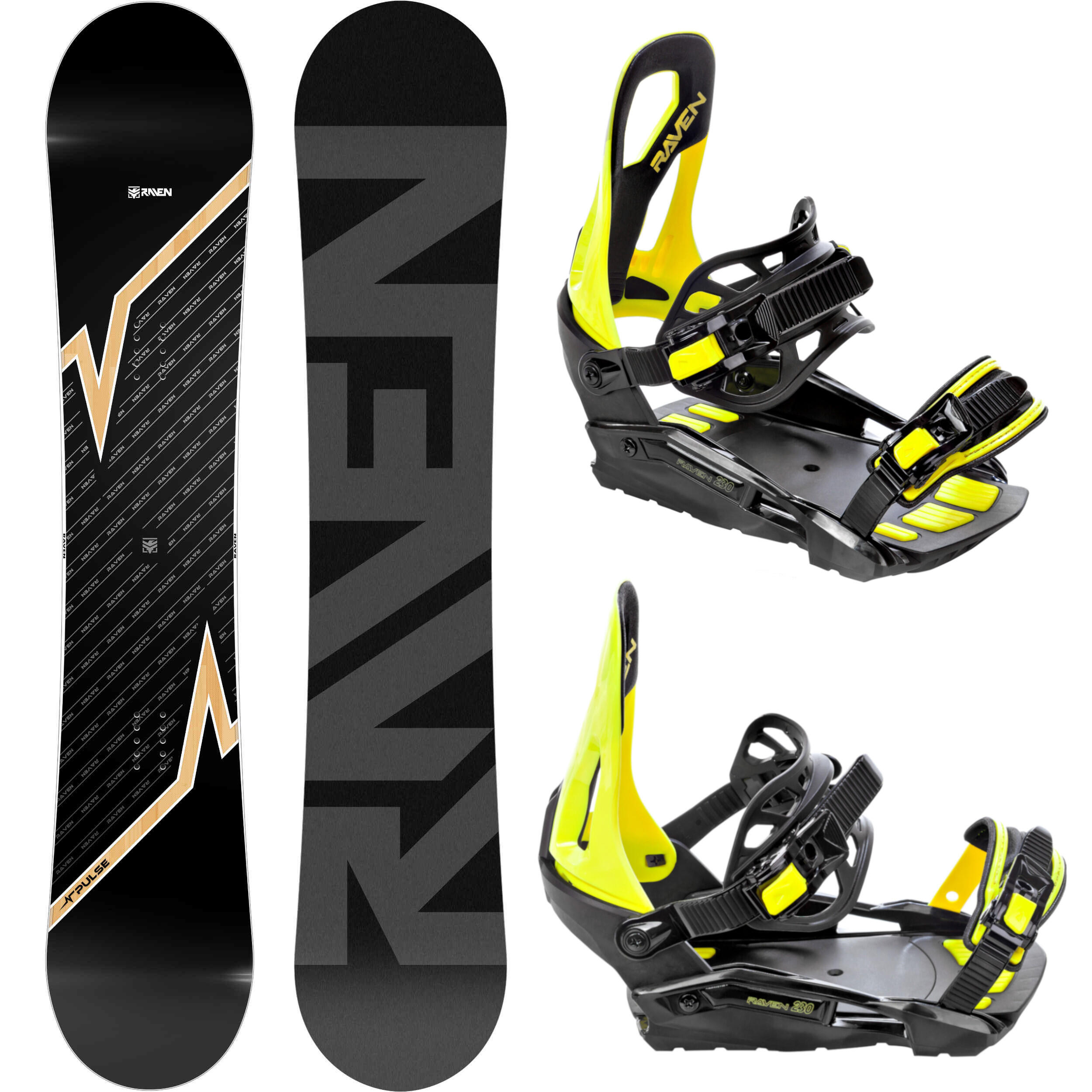 Zestaw Deska snowboardowa Raven Pulse + Wiązania Raven s230