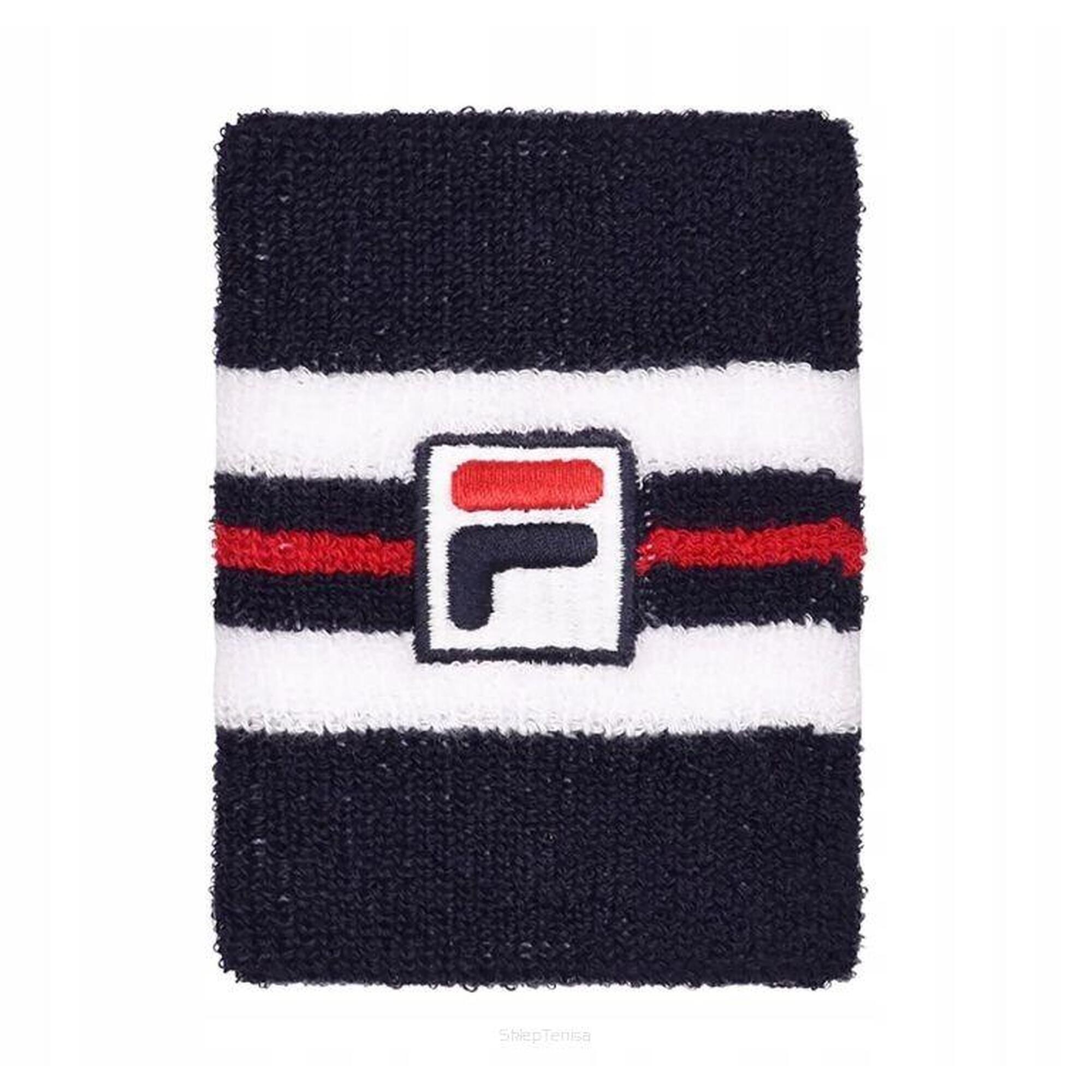 Frotka tenisowa Fila Wristband Matthew niebiesko-biała