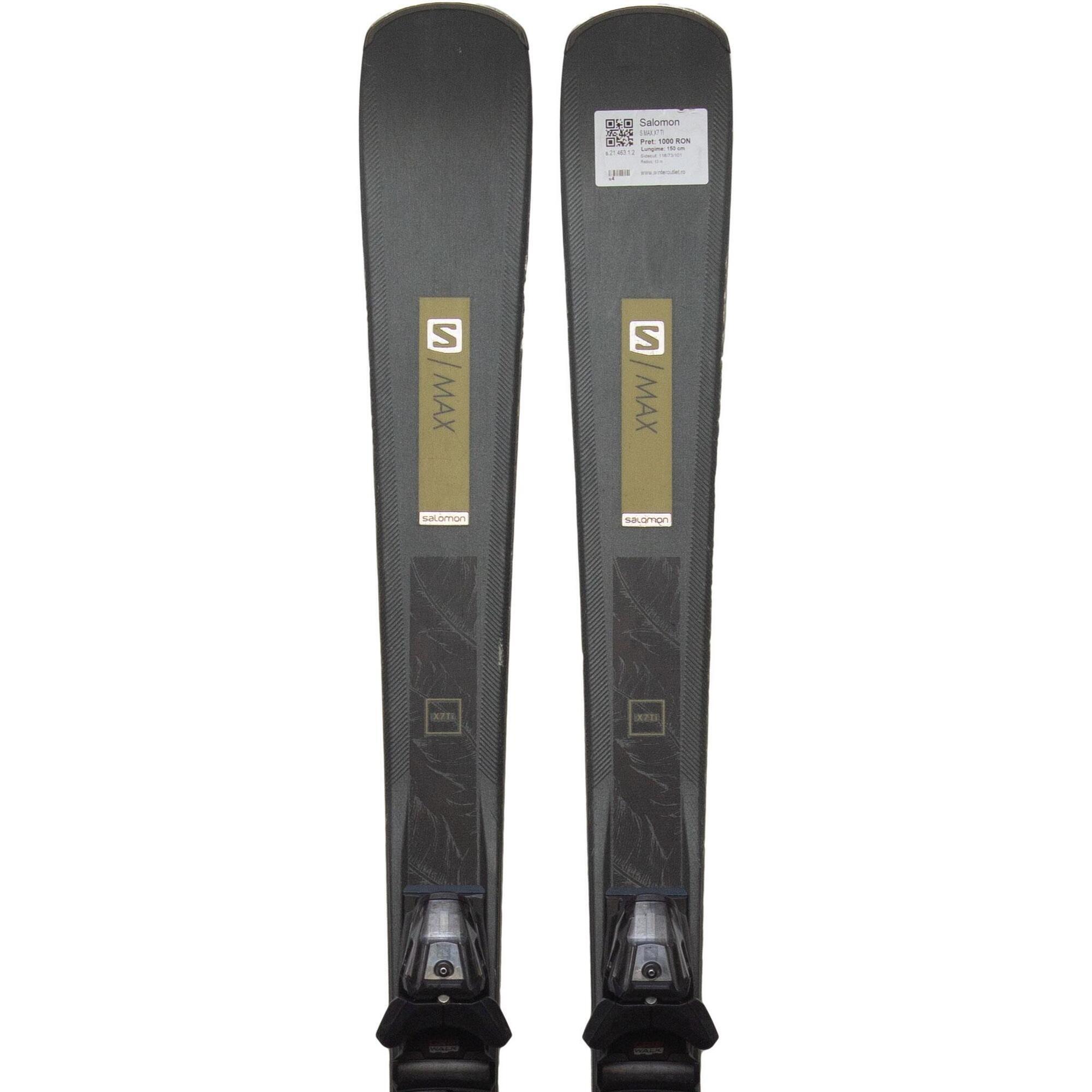 Second Life- Narty SALOMON S MAX X7 TI, 145 cm- Stan bardzo dobry