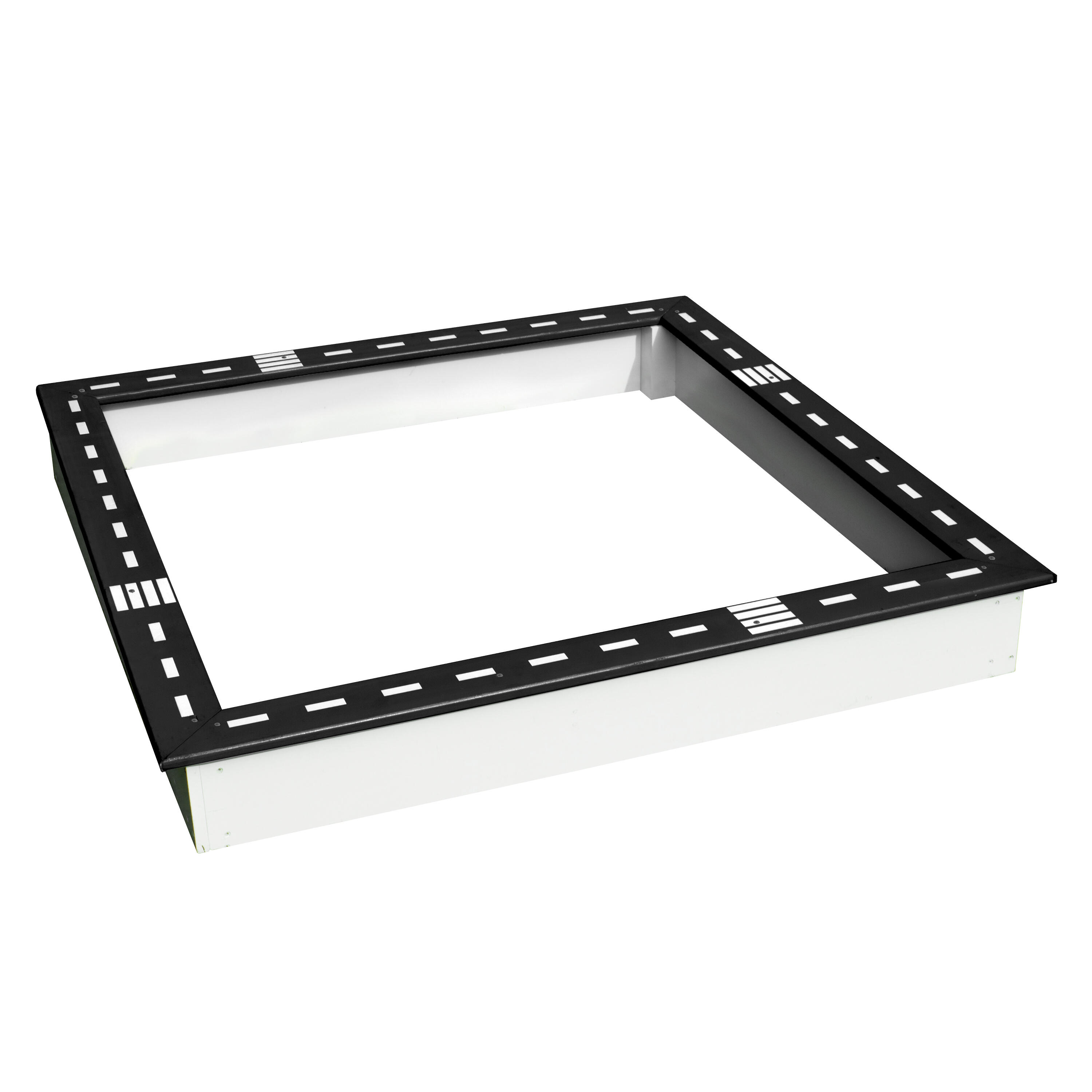 SUNNY Sandy piaskownica, czarna/biala, motyw ulicy, 127 x 127 cm