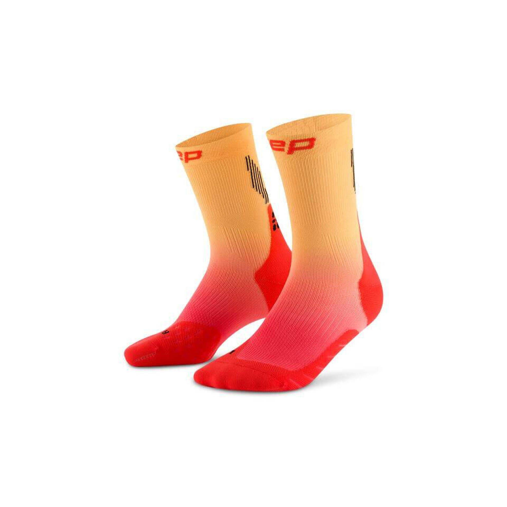 Męskie sportowe skarpety kompresyjne do połowy łydki Core Run gradient CEP