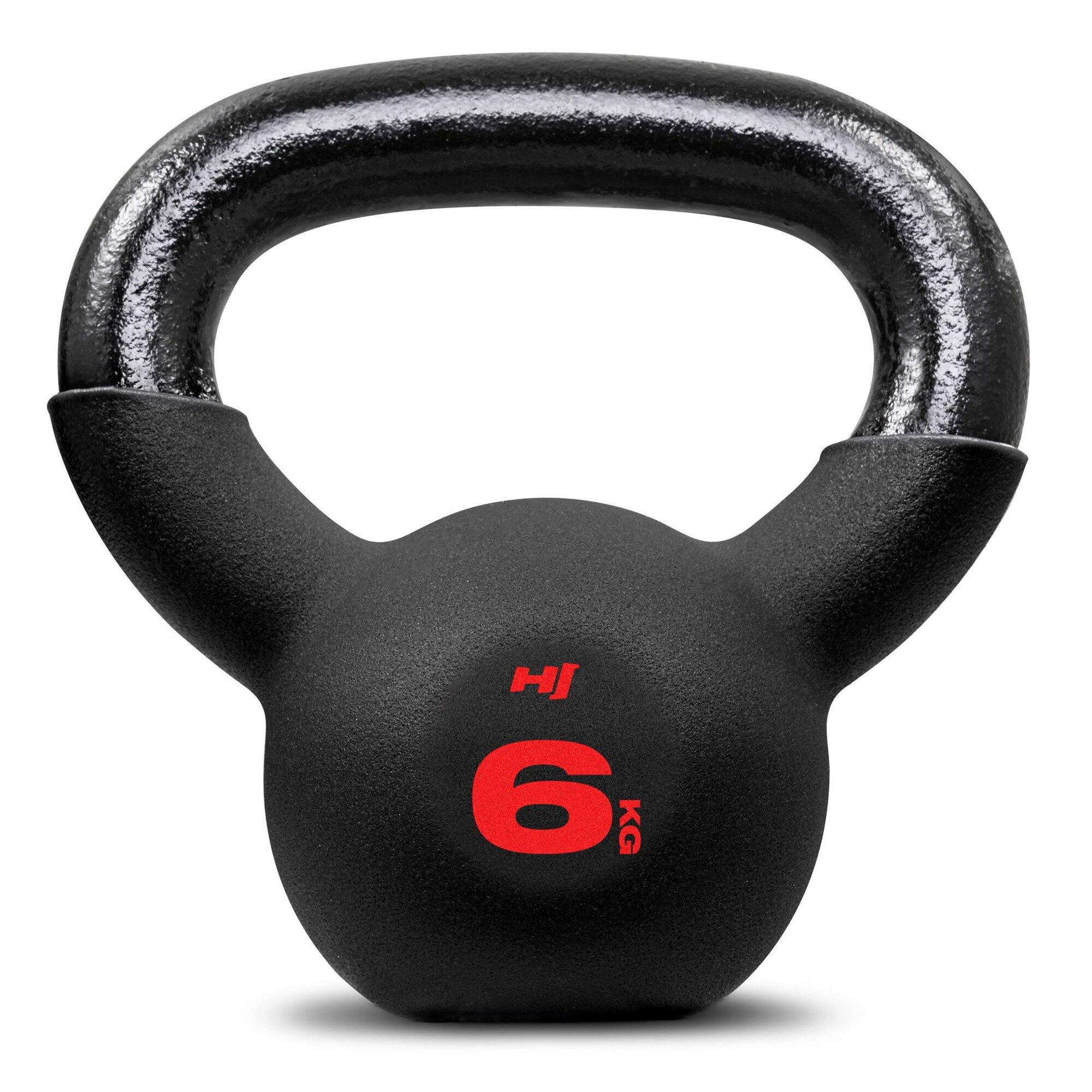 Kettlebell żeliwny do treningu siłowego Hop-Sport HS-IB006KB 6kg