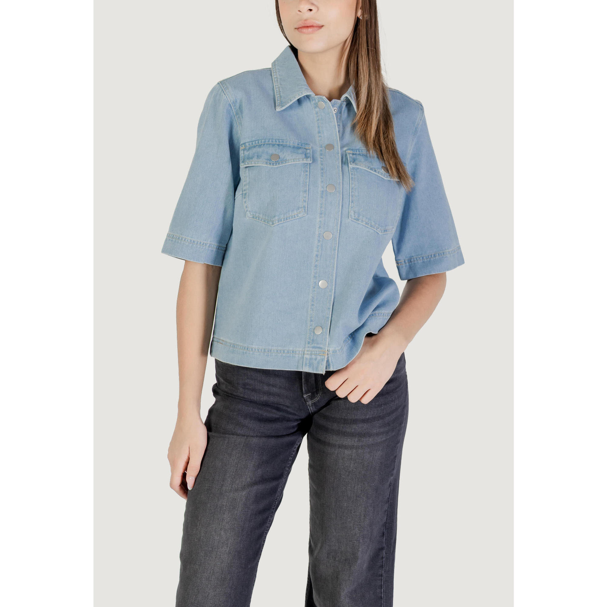 Kurtka Kobieta ONLY ONLBELLE S/S SHIRT DNM GUA NOOS