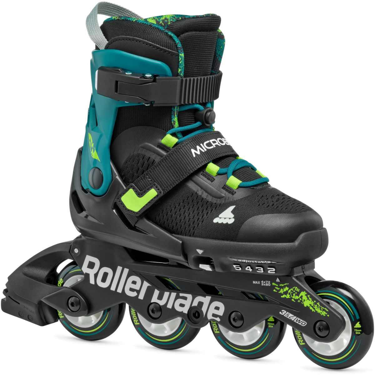 Rolki dziecięce Rollerblade Microblade XT Black Petrol Green