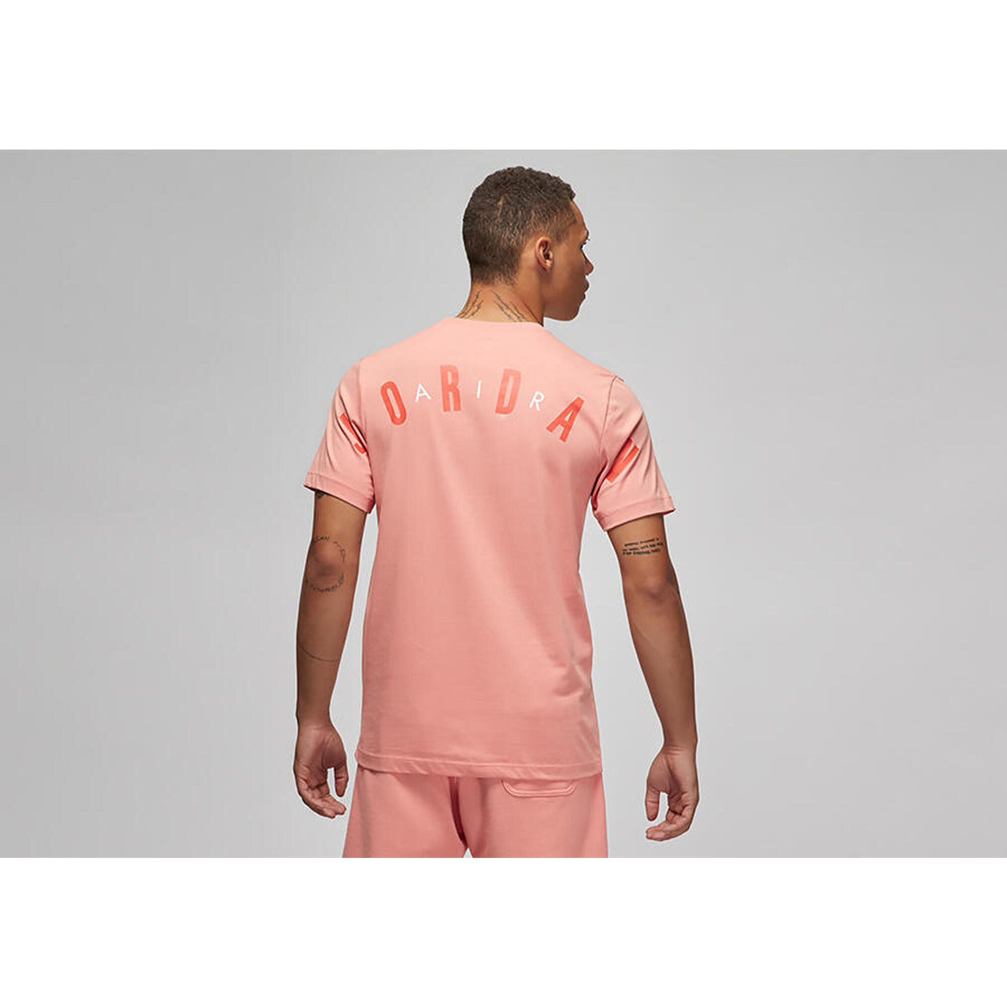 Koszulka męska nike air jordan stretch crew tee doll light madder root