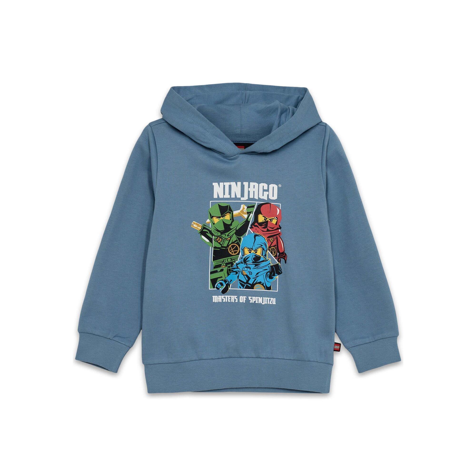 Bluza dziecięca LEGO NINJAGO Scout 600, niebieska, z bawełny organicznej.