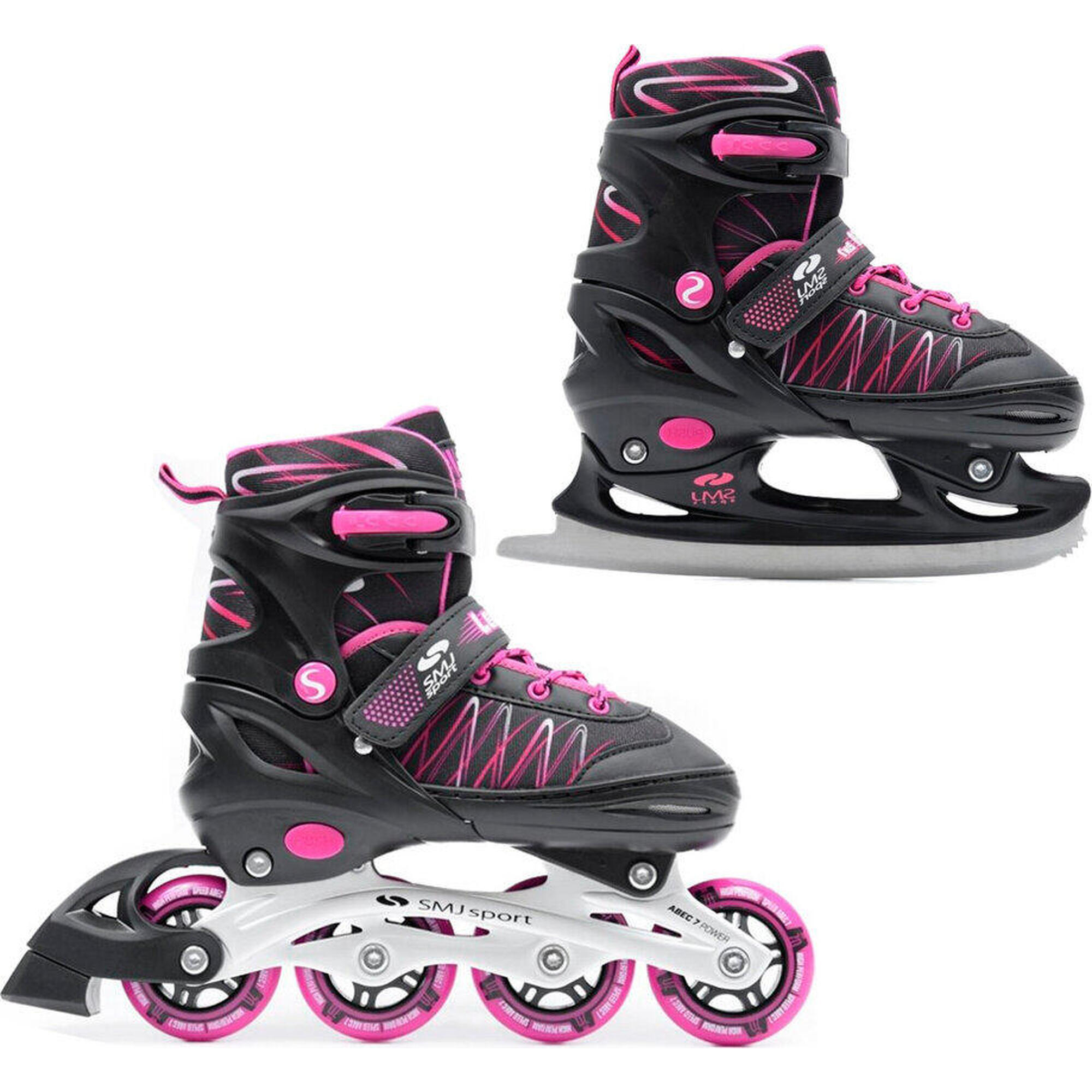 Łyżworolki regulowane dziecięce SMJ UT 103 Lea