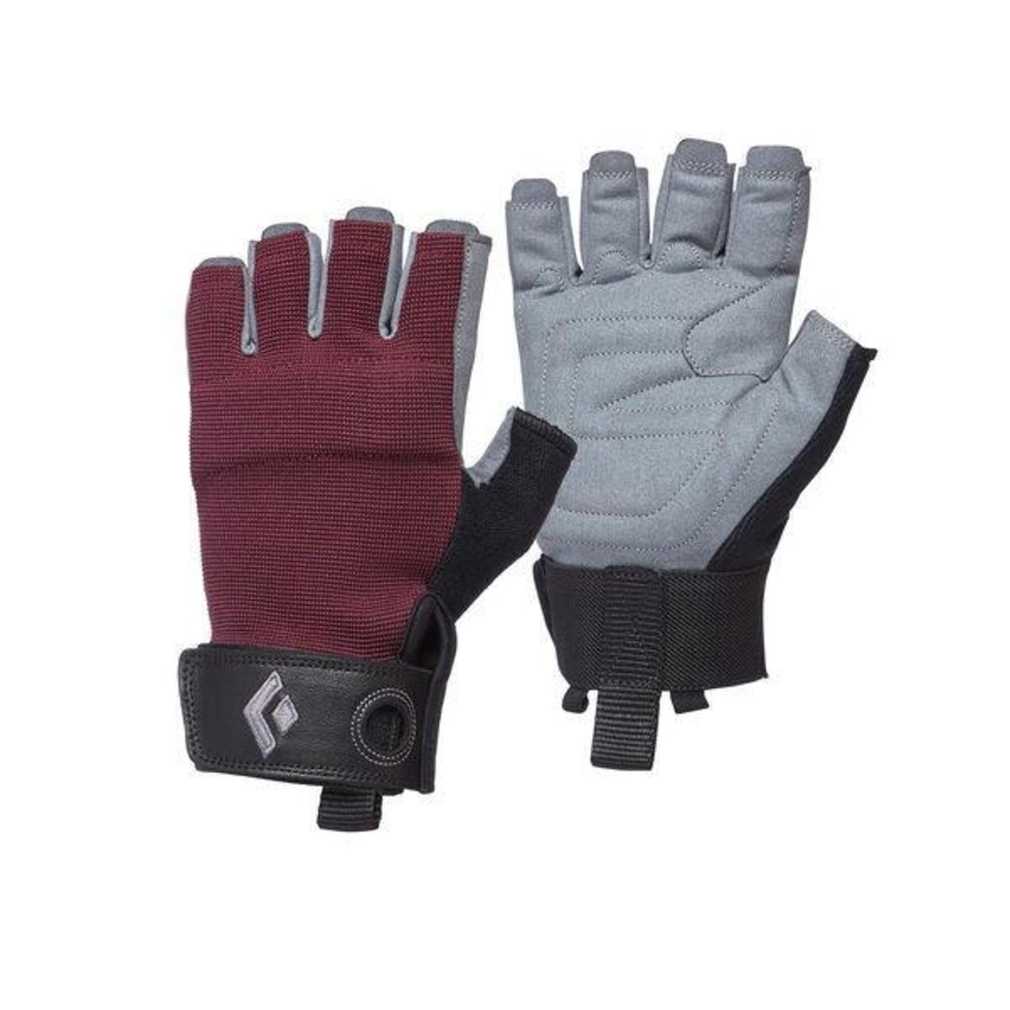 BLACK DIAMOND Rękawiczki damskie CRAG HALF-FINGER GLOVES-L-Bordowy
