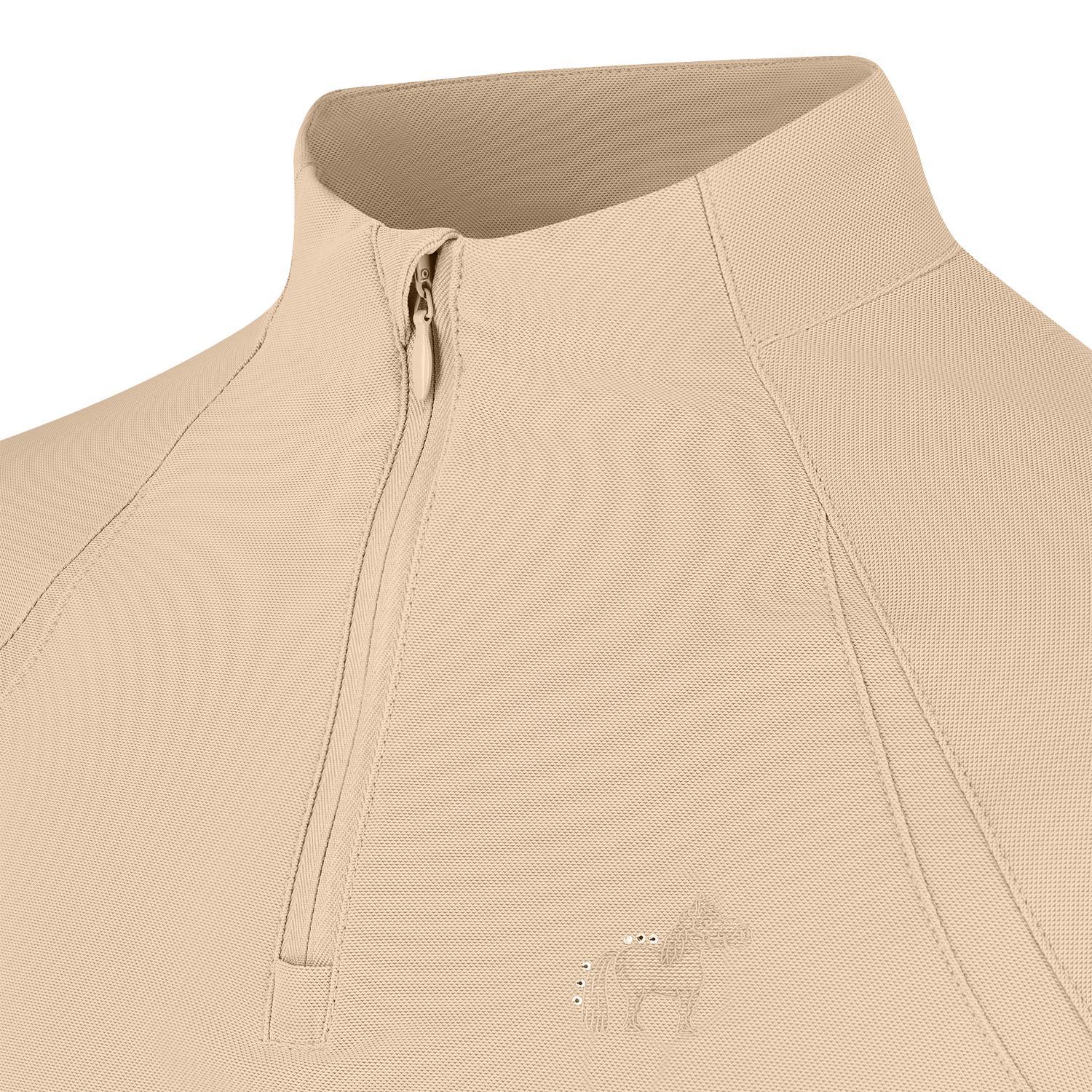 Dziewczęca koszulka polo z długim rękawem do jazdy konnej Kentucky Madrid