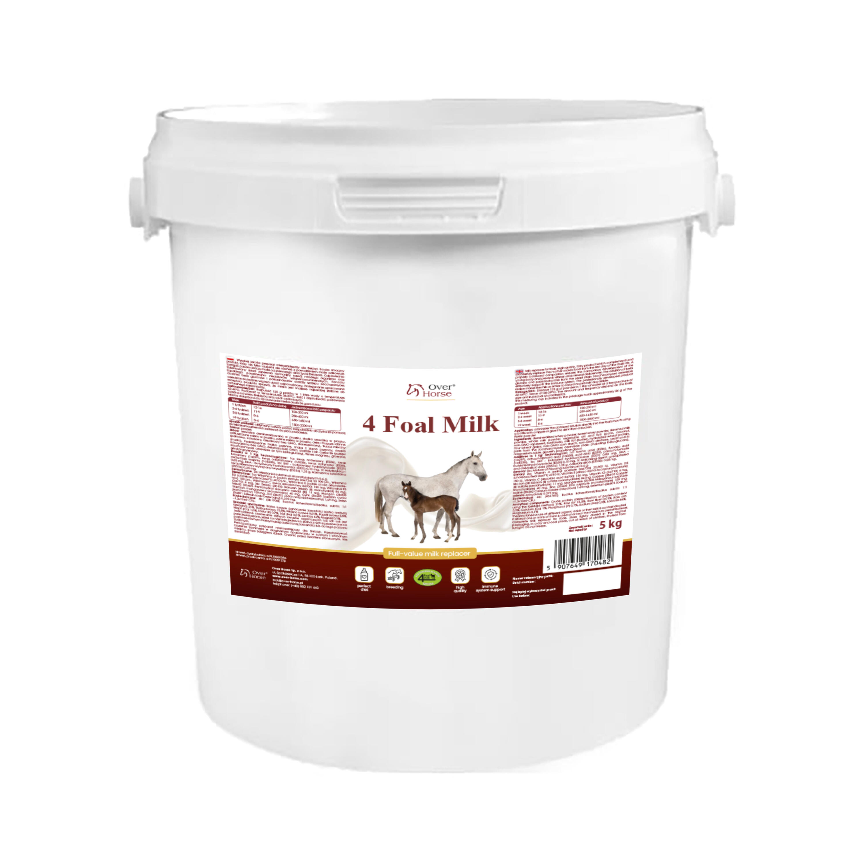 Mleko dla źrebiąt 4 Foal Milk 5kg
