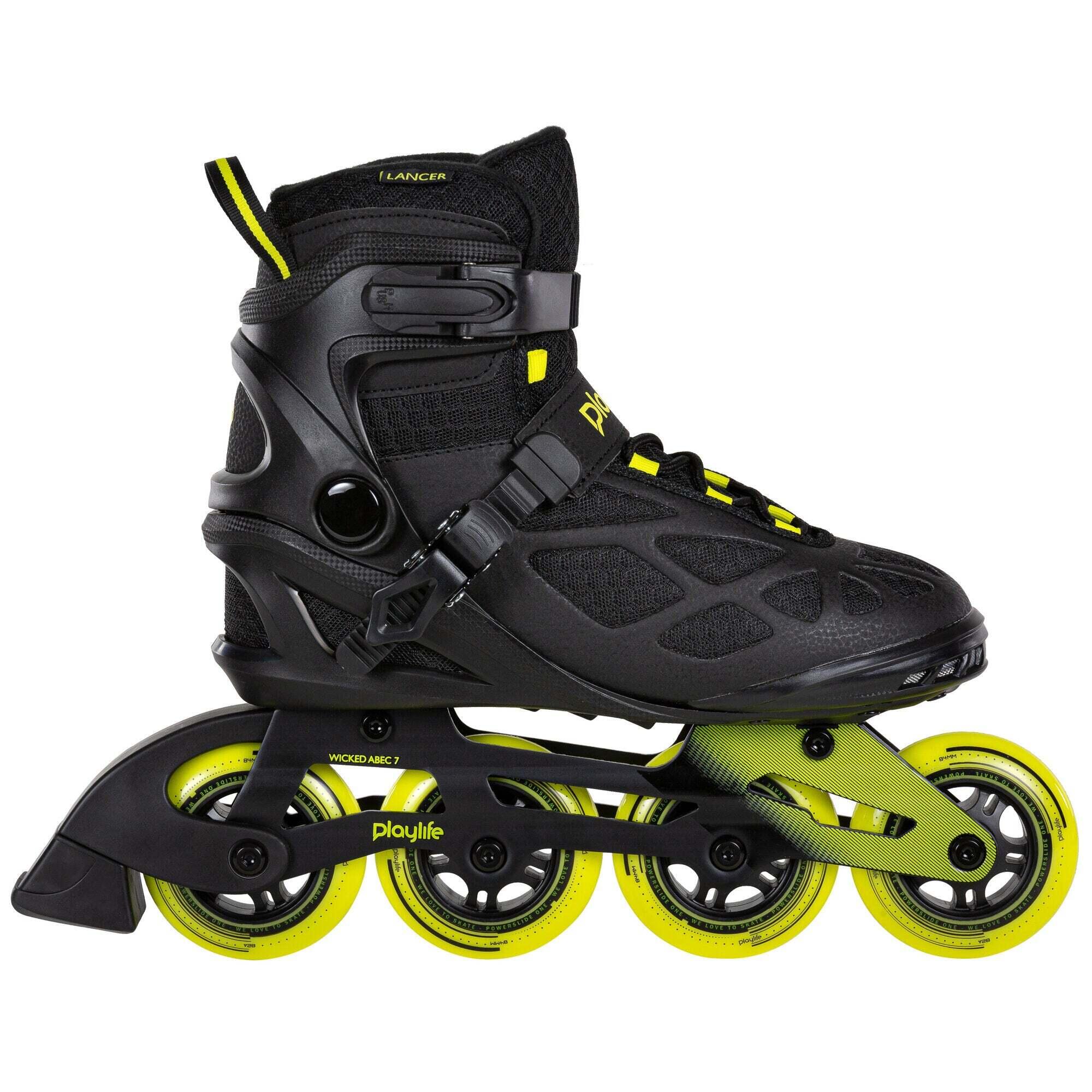 Jazda na rolkach freeskate Playlife Lancer Black 84