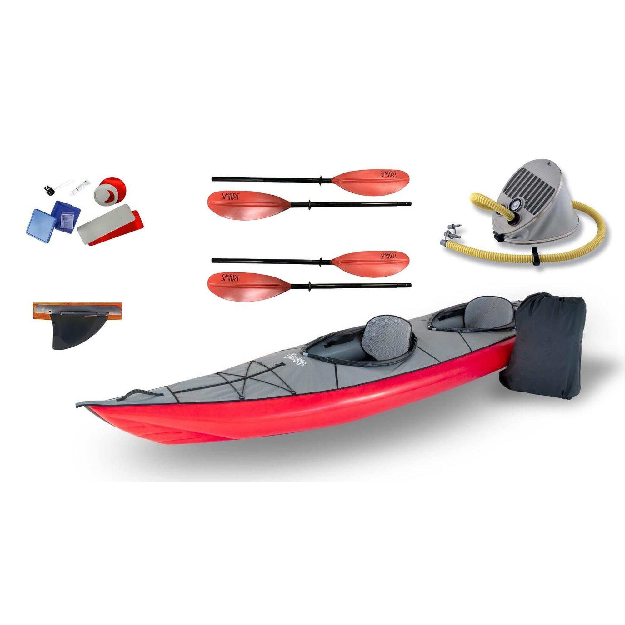 Kajak dwuosobowy pompowany do pływania Gumotex Swing 2 zestaw