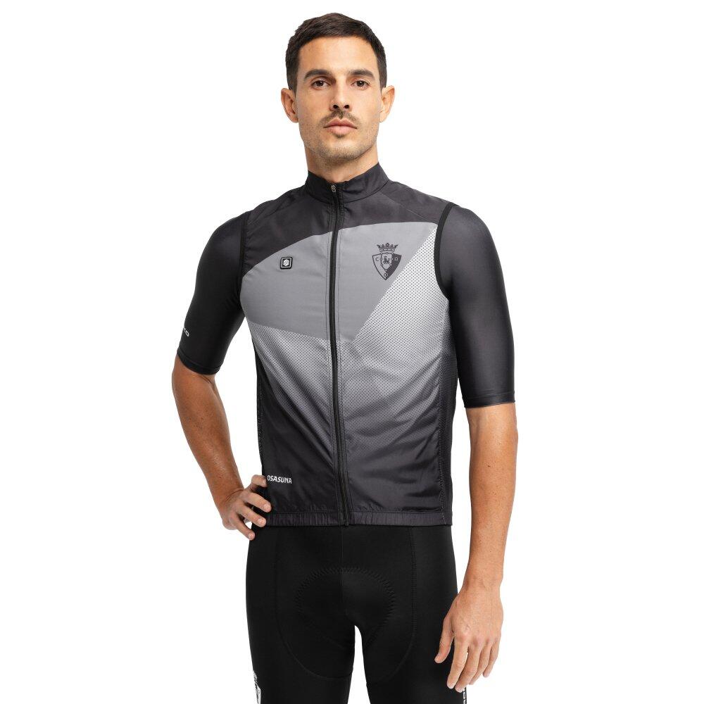 Męska wiatroszczelna kamizelka rowerowa Club Atlético Osasuna x Siroko Siroko
