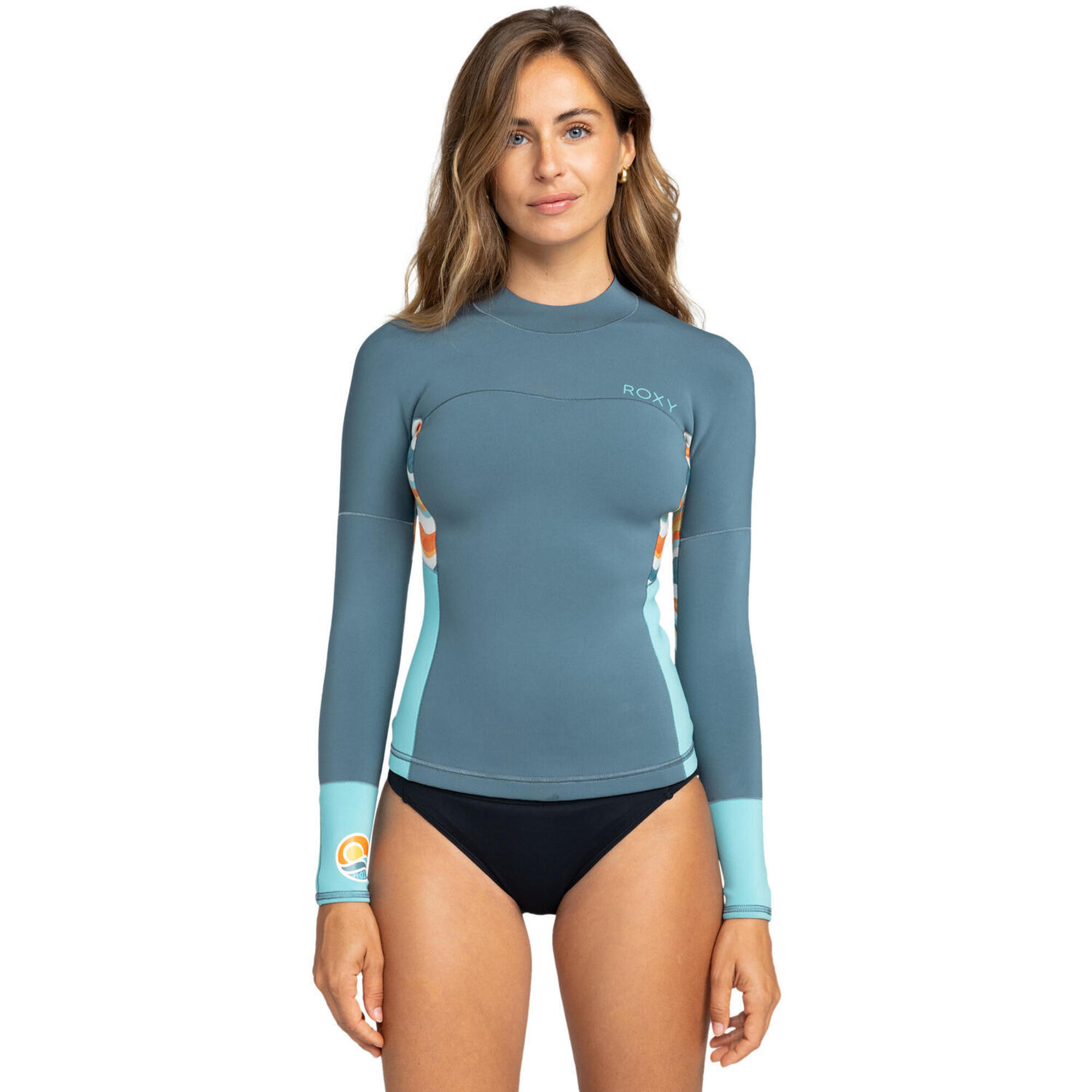 Długi rękaw pianki dla Kobiety 1MM SWELL SERIES Niebieski