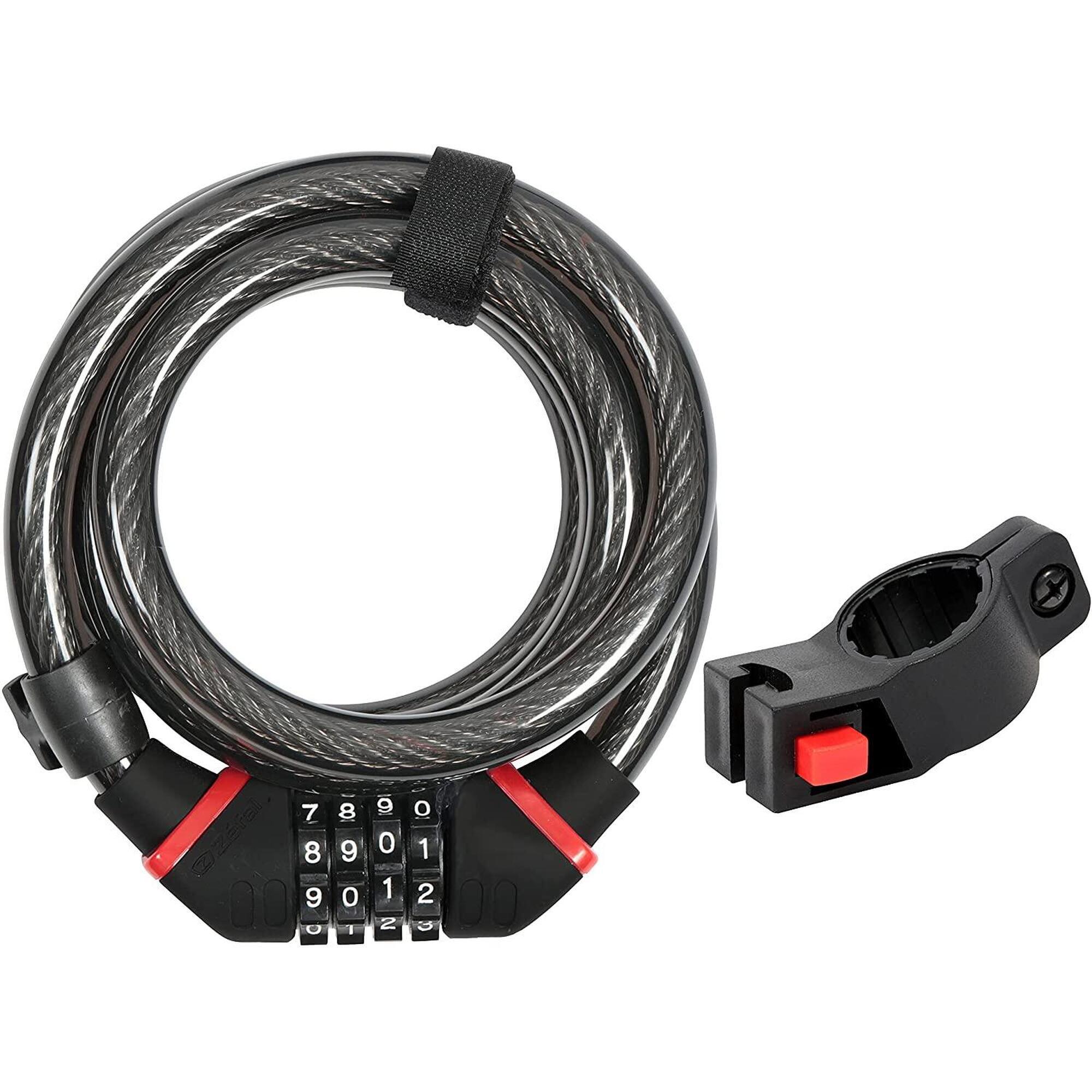 Spiralny zamek rowerowy z kodem szyfrowym Zefal K-Traz C6