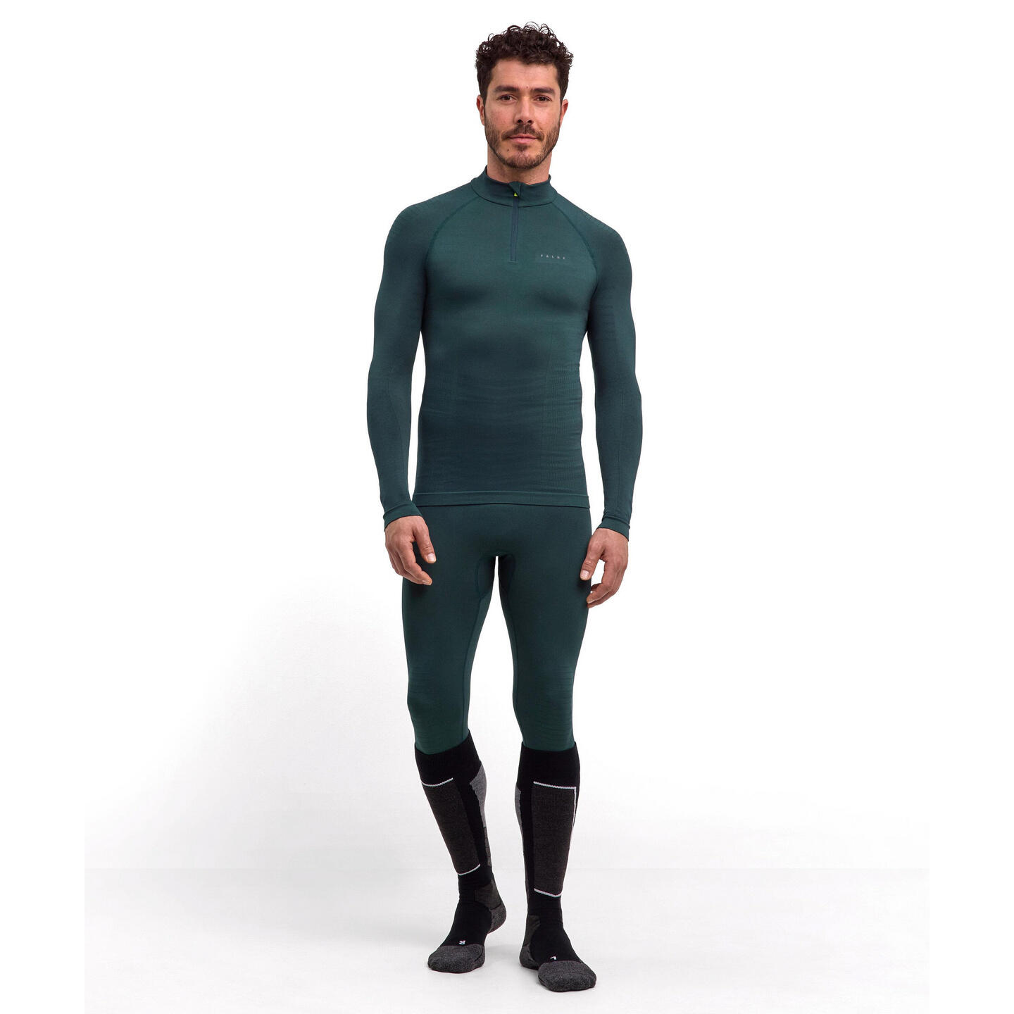 Koszulka z długim rękawem i zamkiem błyskawicznym Falke Maximum Warm