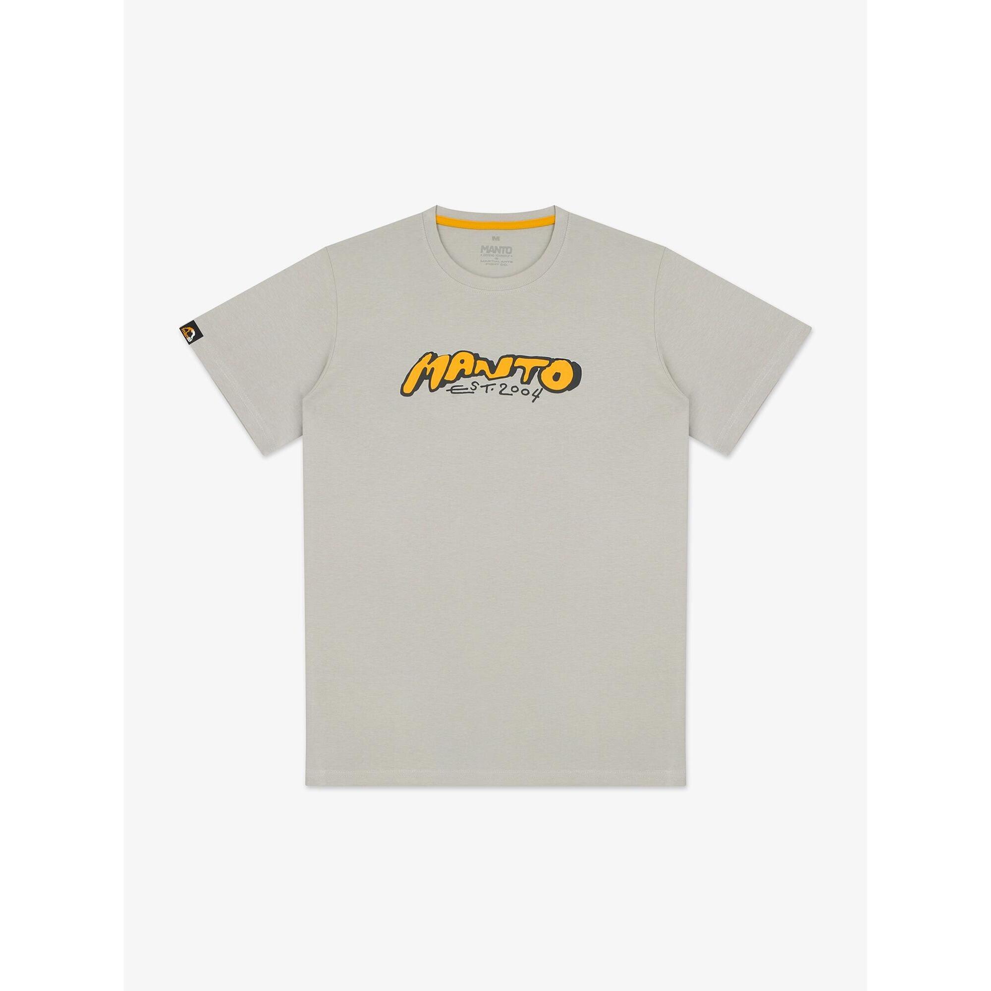 MANTO t-shirt MARKER jasnoszary