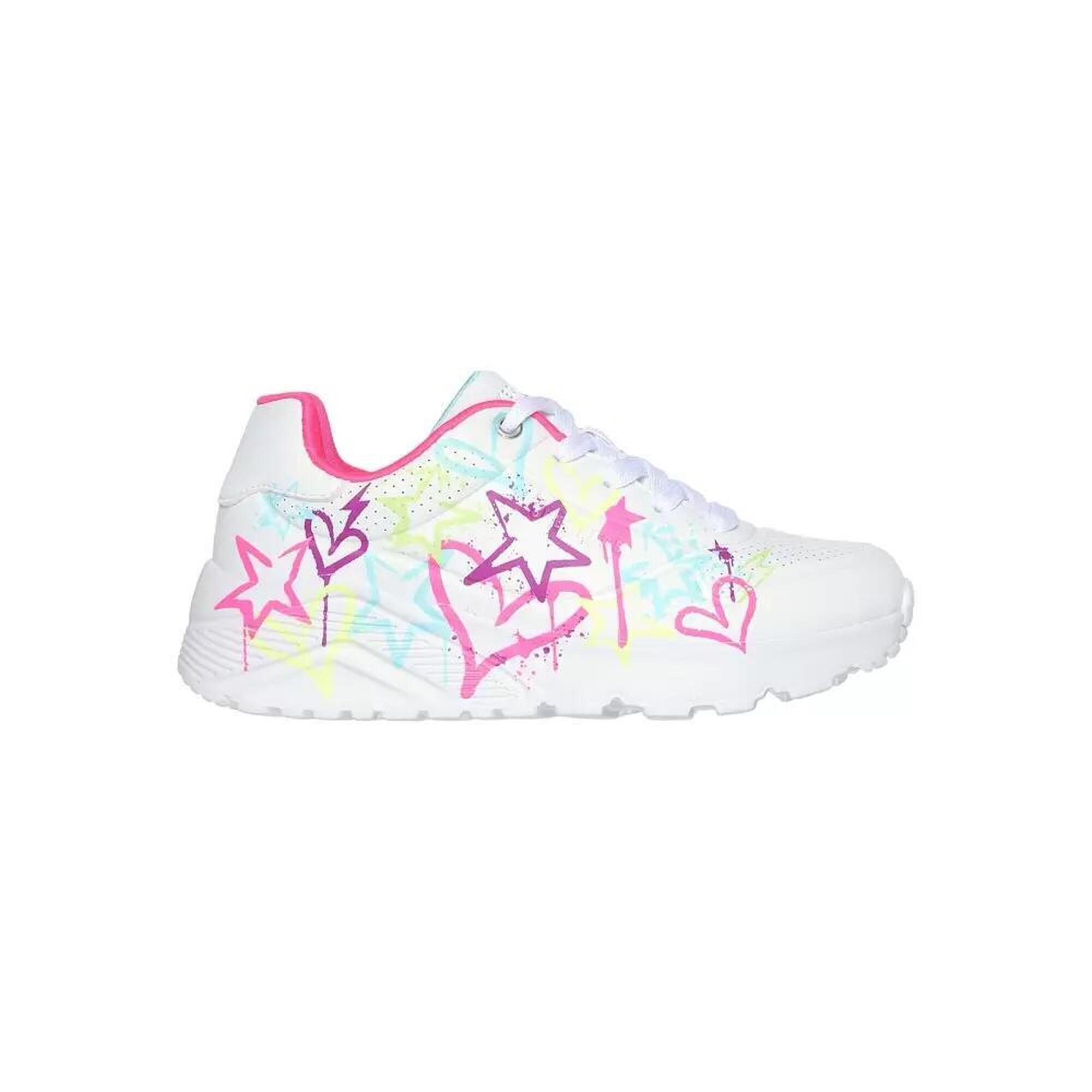 Chaussures Fille UNO LITE - MY DRIP WMN Blanc Blanc Skechers