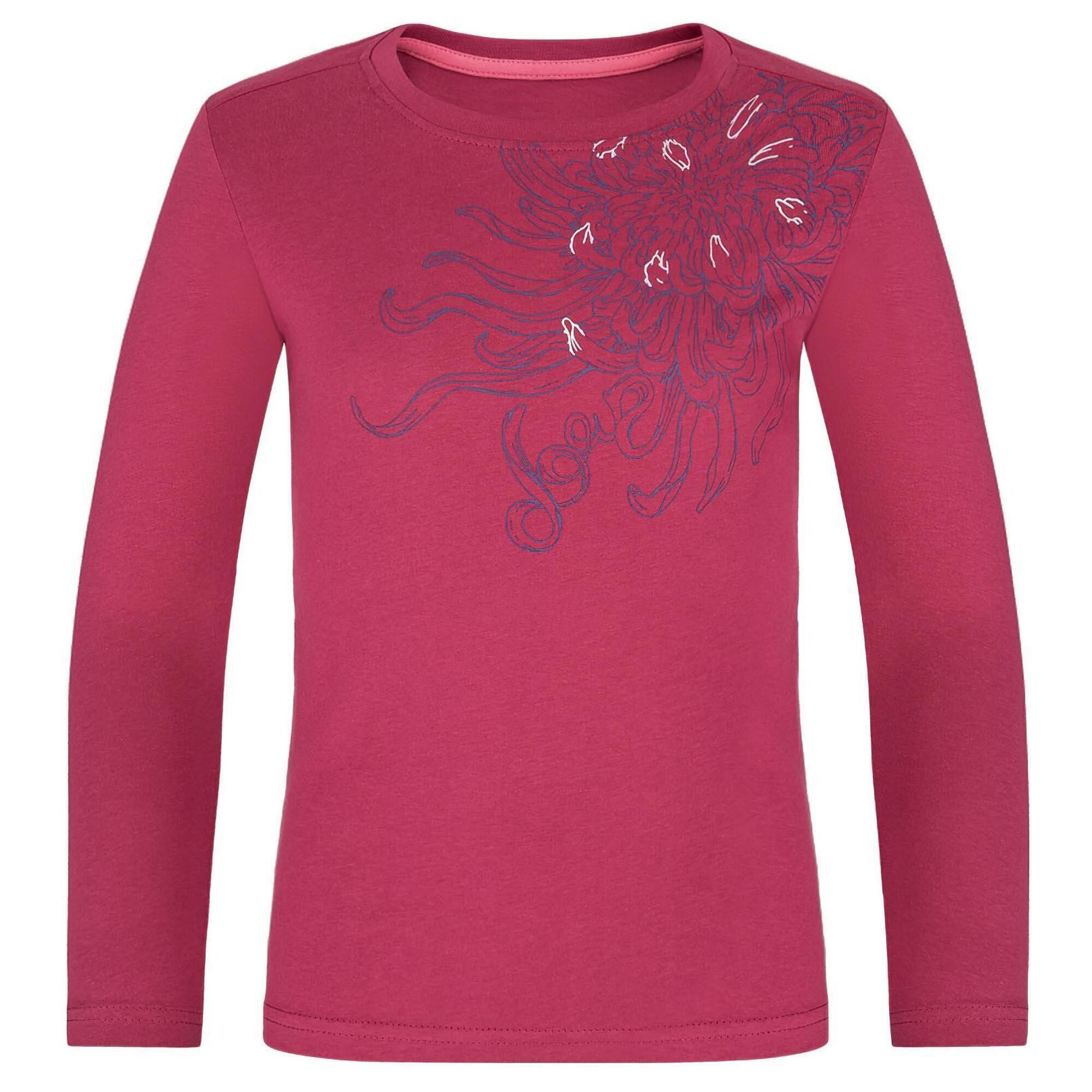 Dziecięce T-shirt Loap Bizel 116 - Miękka bawełna z kwiatowym nadrukiem