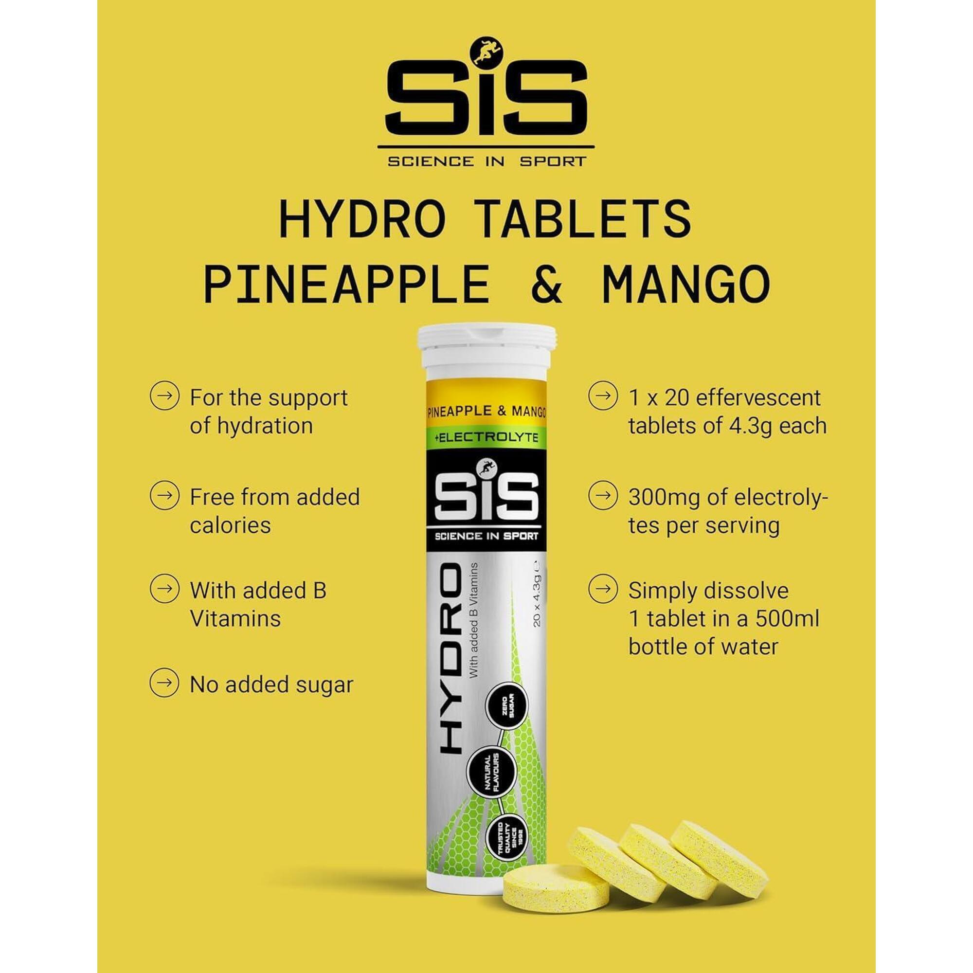 SIS GO Hydro Tablet (8x20Tabs) Pineapple & Mango - Energia i wytrzymałość
