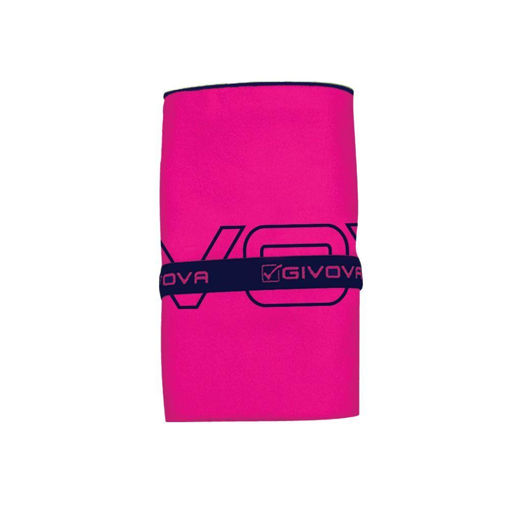 Givova ACC29 Ręcznik z mikrofibry 80 x 165 cm - różowy/granatowy