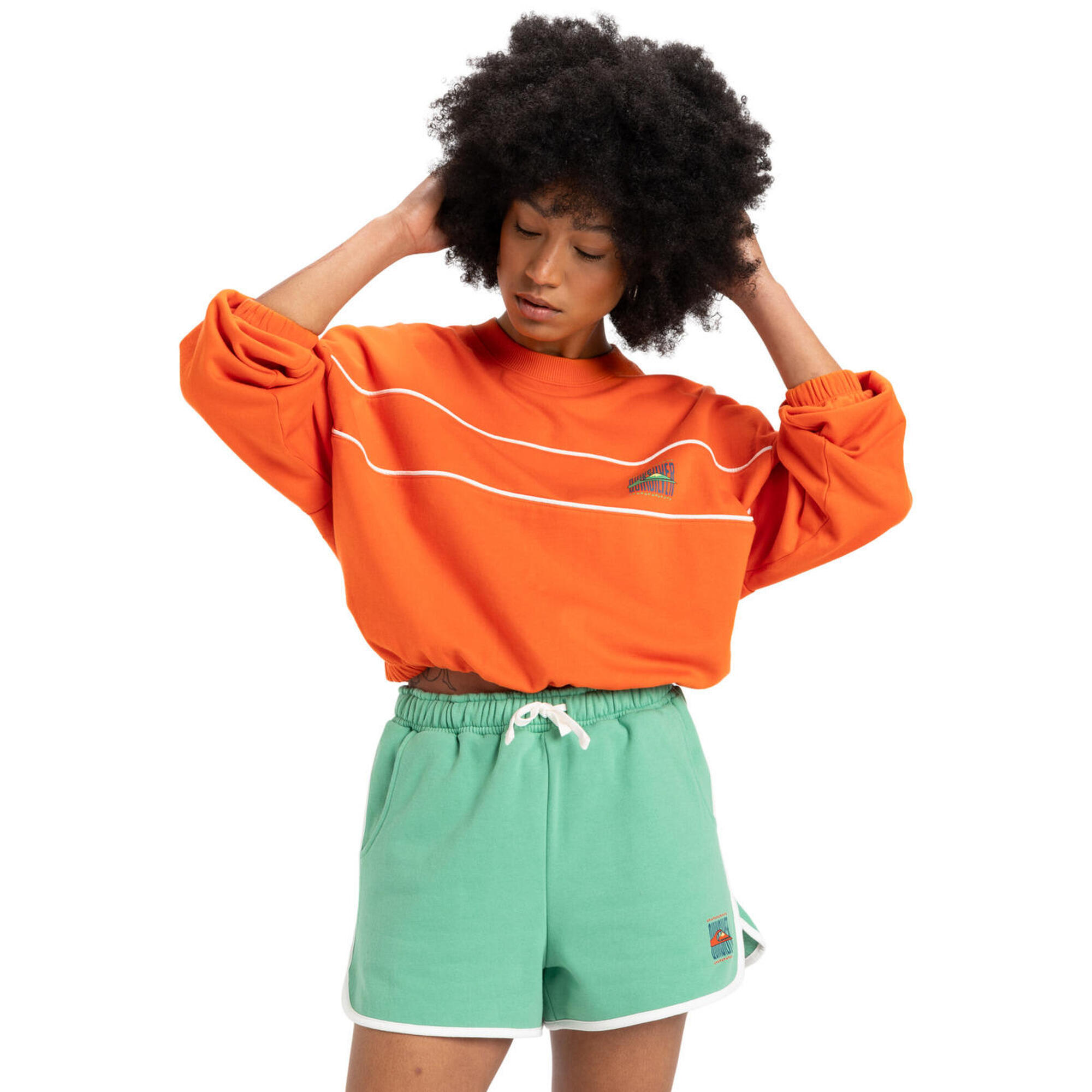 Spodenki z elastyczną talią dla Kobiety SCALLOP Zielony