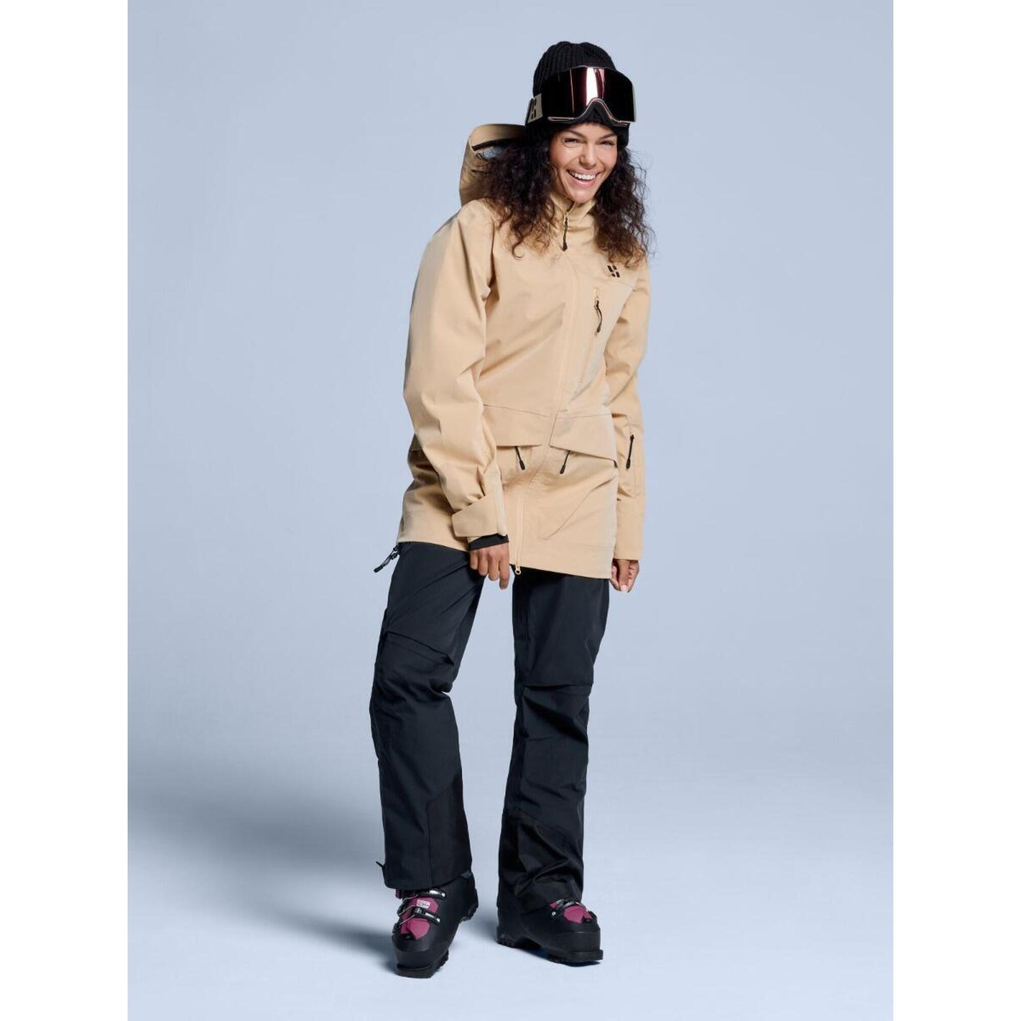 Spodnie narciarskie - Damskie - Hardshell - Freeride 3L - czarne