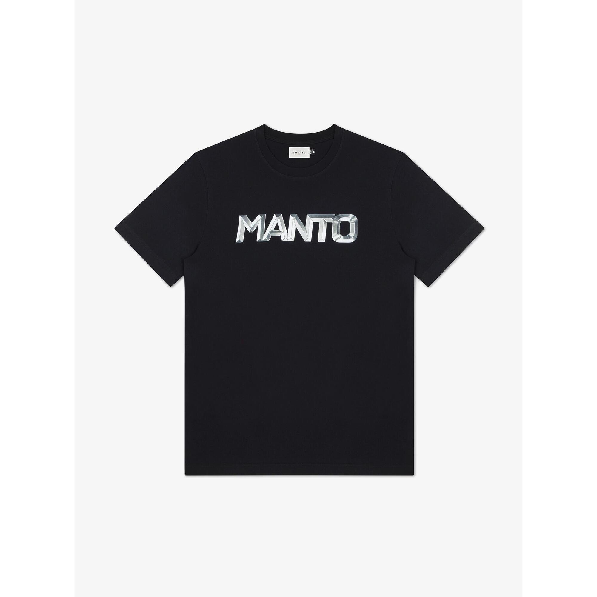 MANTO t-shirt METAL LOGOTYPE czarny