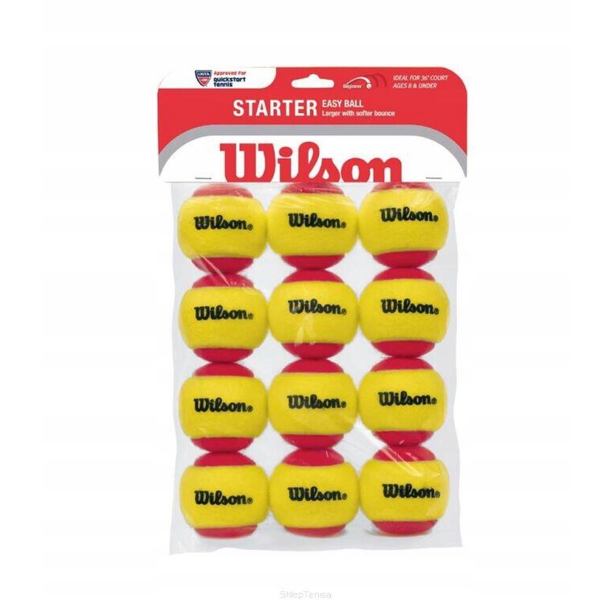 Piłki tenisowe juniorskie Wilson Starter Red 12B