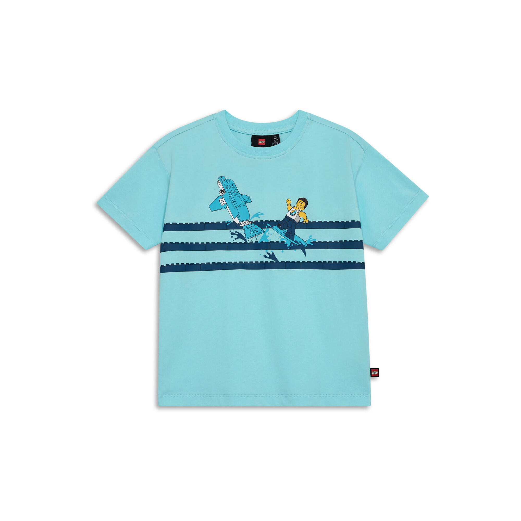 Koszulka dziecięca LEGO Taffy 311 z bio-bawełny, niebieska.