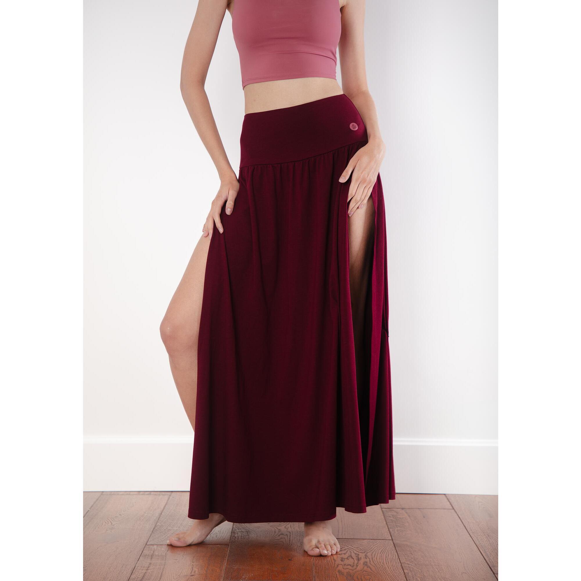 Spódnica do jogi Moonholi Flowcut z rozporkami