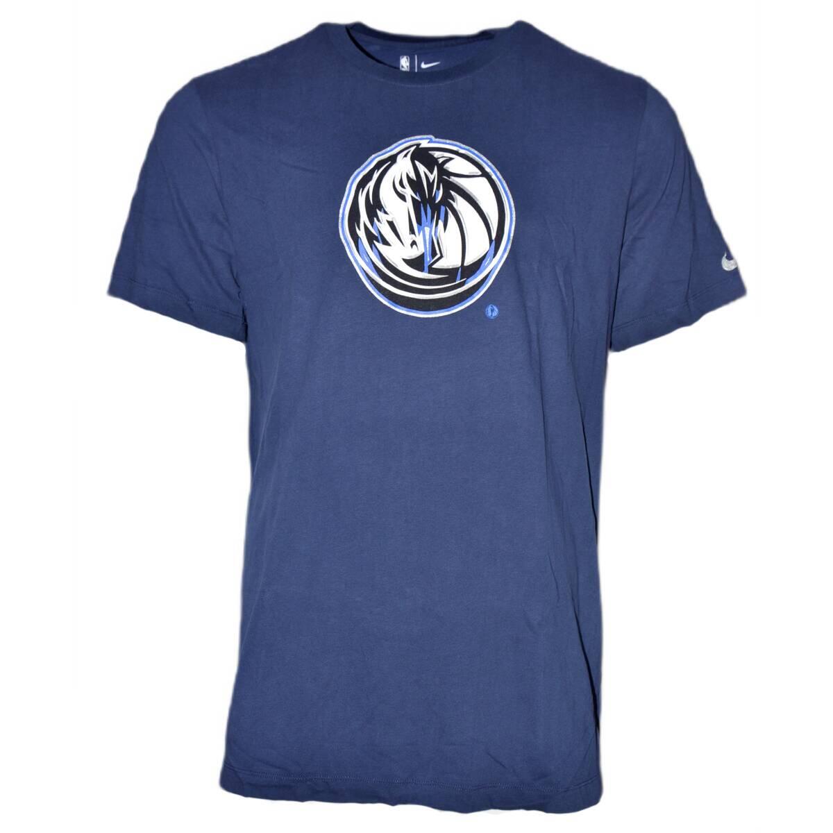 Koszulka Nike Dallas Mavericks Essential Dry T-shirt Chrome Logo College Navy