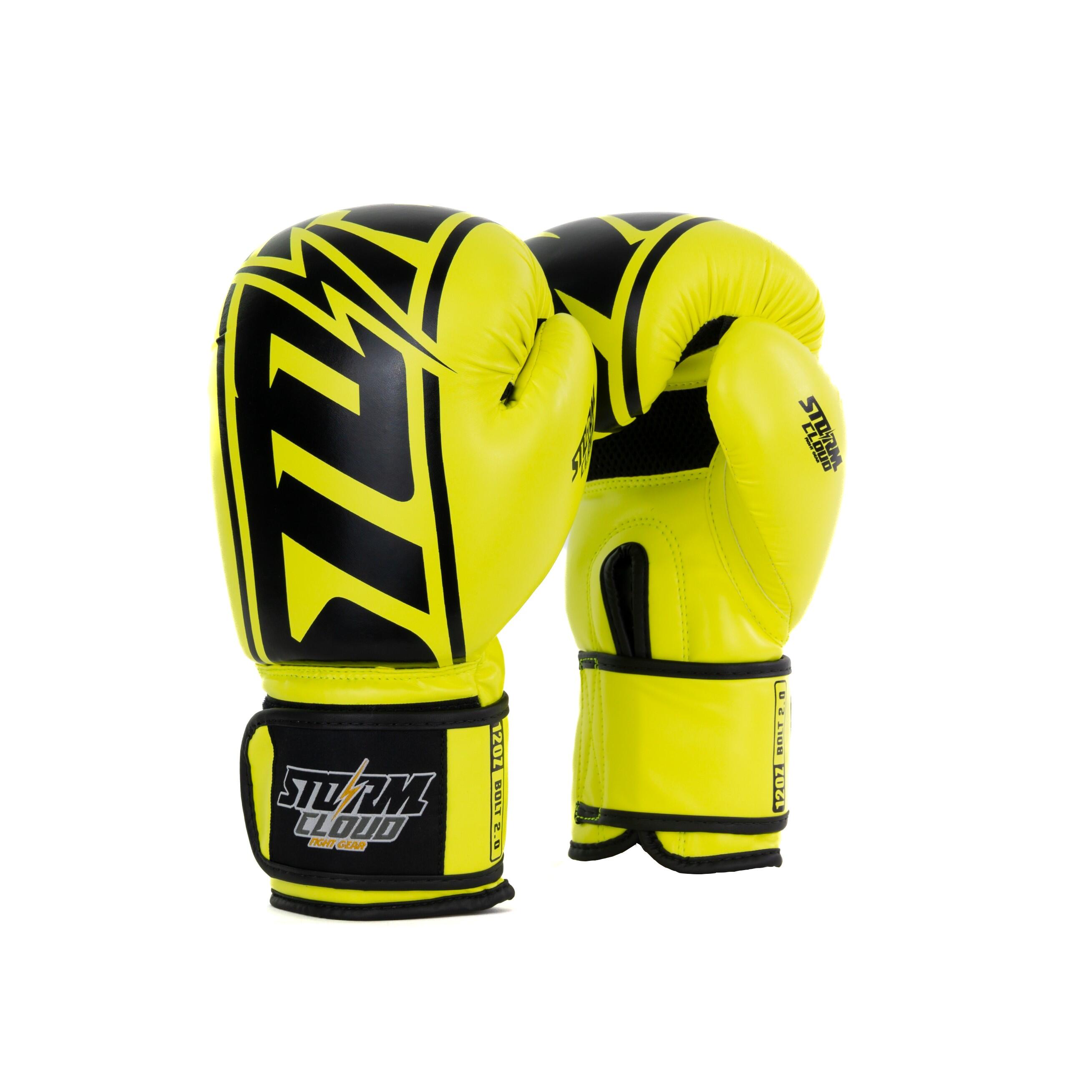 Rękawice bokserskie StormCloud Bolt 2 Neon Lime 16oz