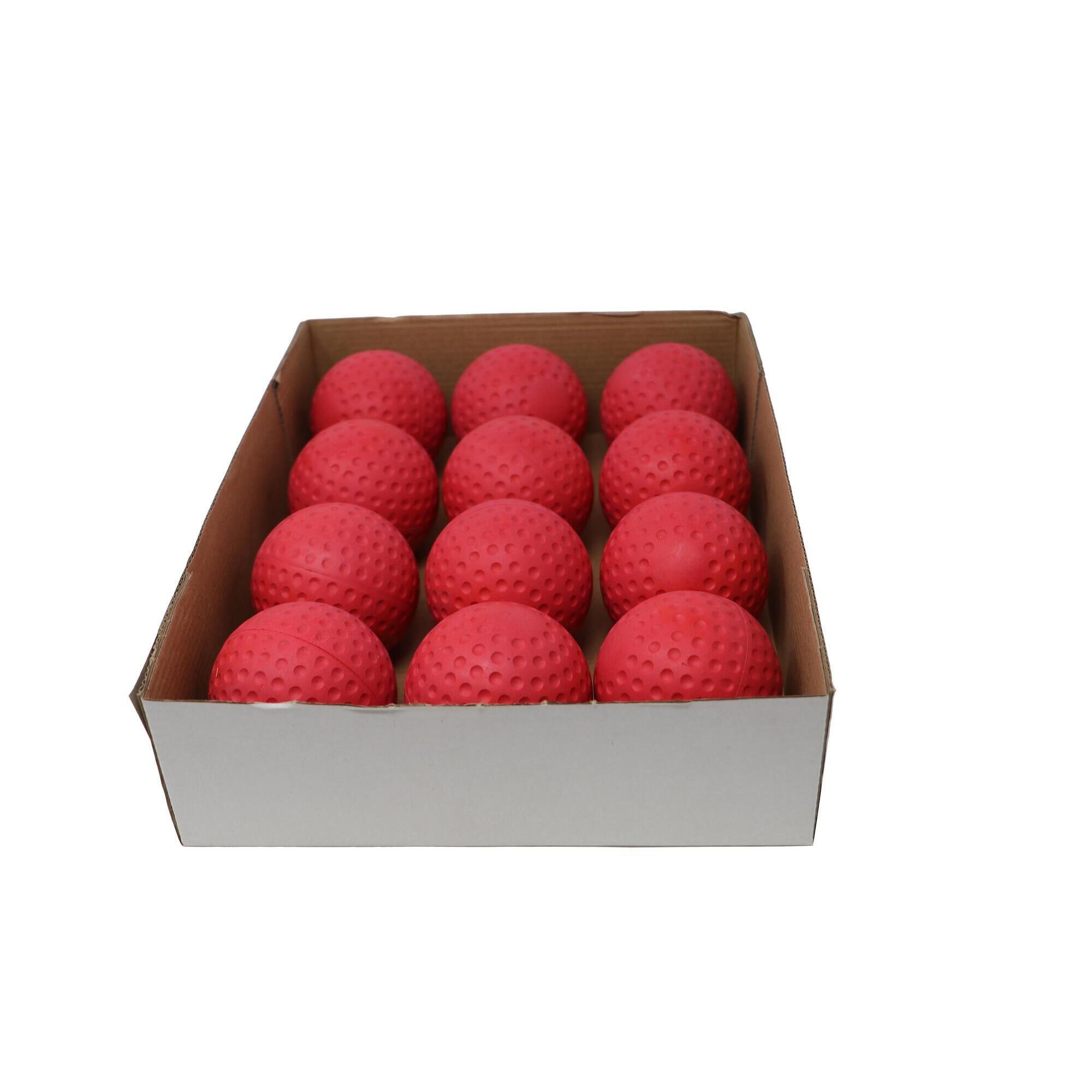 Piłki baseballowe do pitching machine, rozmiar 9", czerwony, 1 tuzin A-123