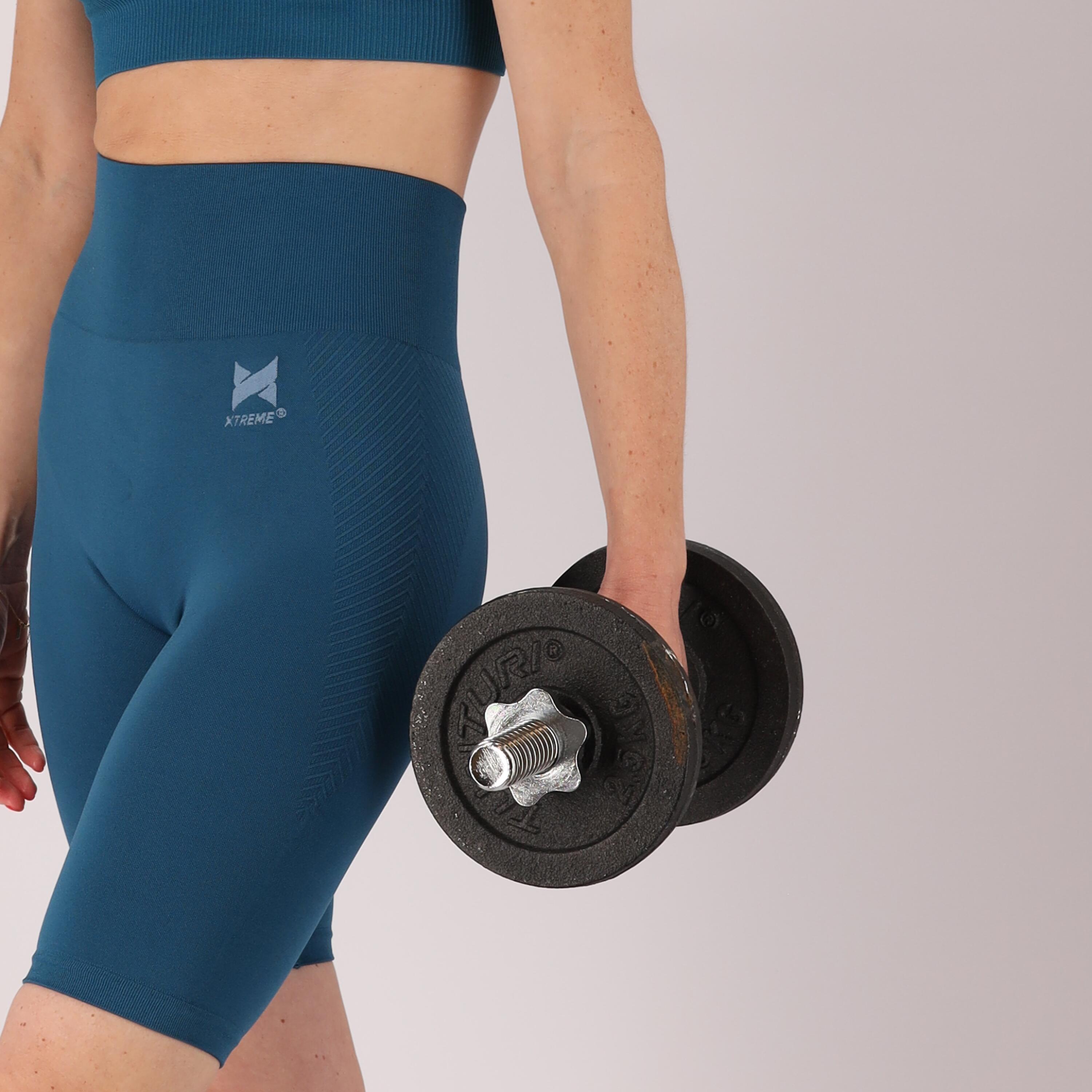 Zestaw sportowy damski Krótki top Niebieski