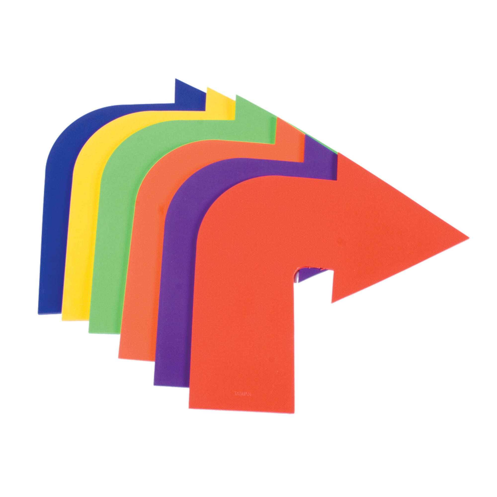 Zestaw znaczników podłogowych w kształcie zakrzywionej strzały Amaya