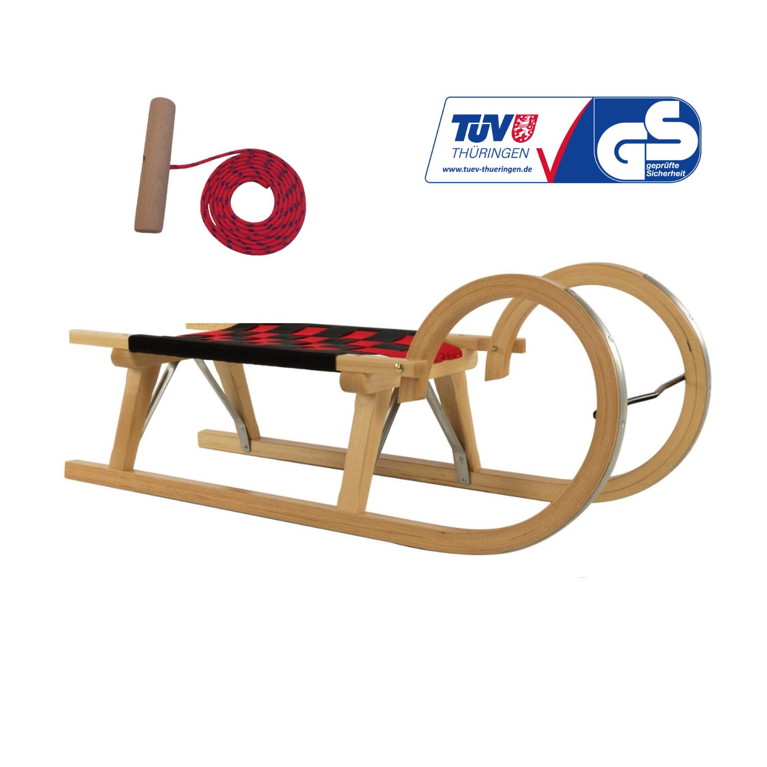 Sanki drewniane AD322/D95/AD300 Zestaw ze sznurkiem