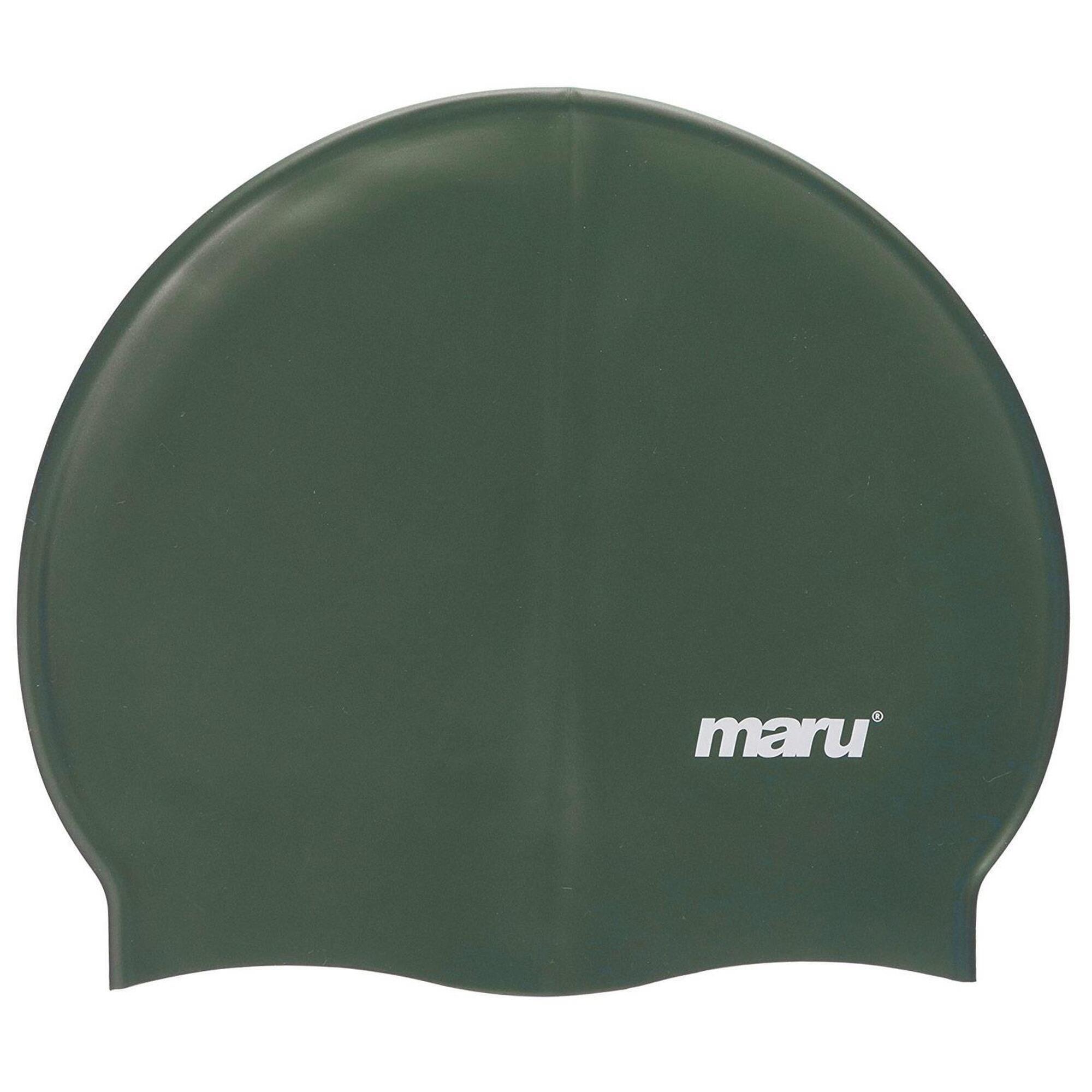 Czepek Pływacki Silikonowy Maru – Ciemnozielony