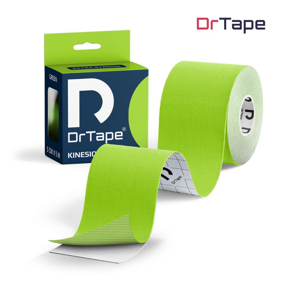 Taśma kinezjologiczna do tejpingu wodoodporna mocna 5 cm x 5 m DrTape