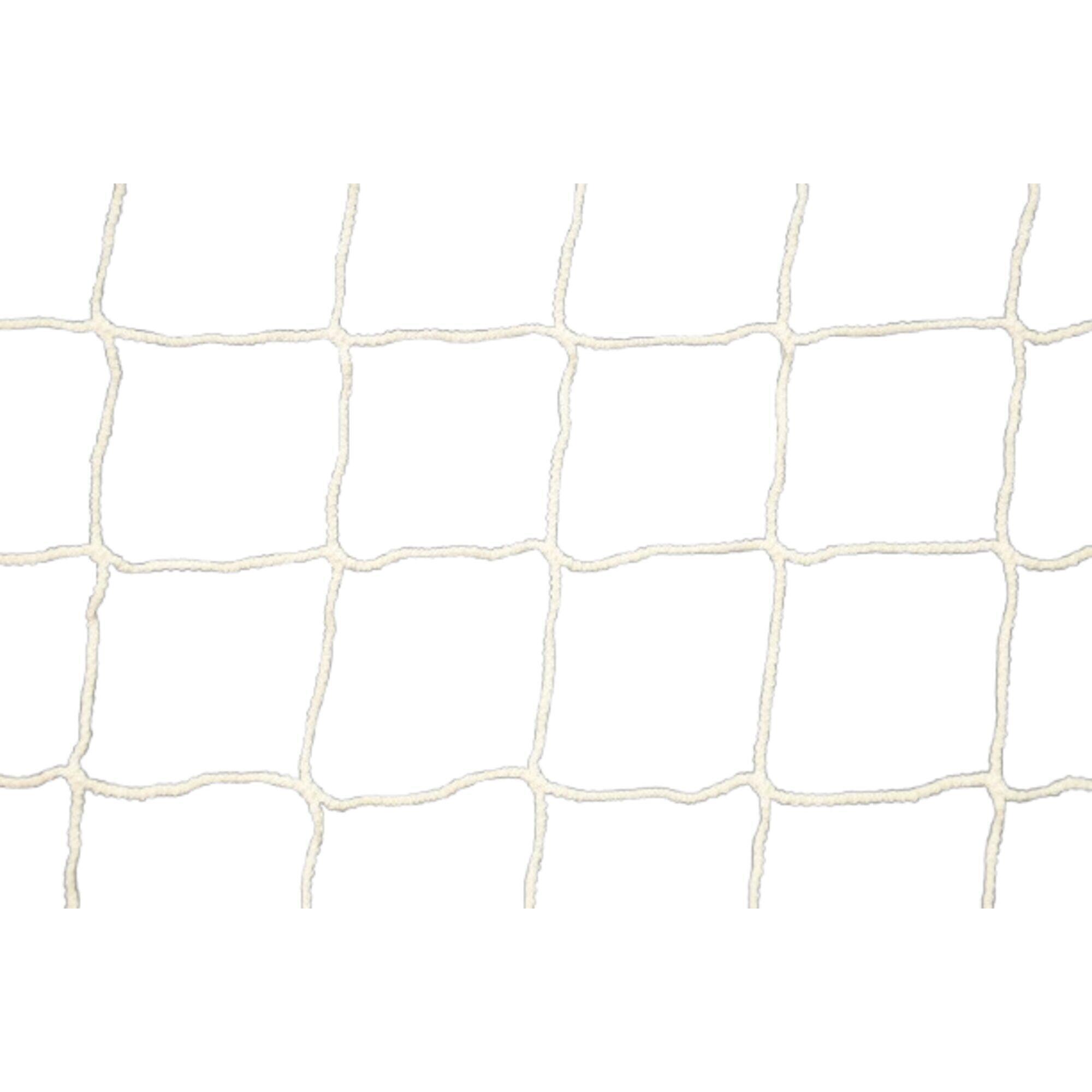 Siatka do piłki nożnej 11-a-side 4mm - Biała - Do bramki 7,32 x 2,44 x 2 x 2 m