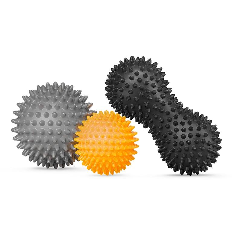 Piłeczki z kolcami do masażu Trex Sport zestaw 3 szt. 7–9cm w tym podwójna