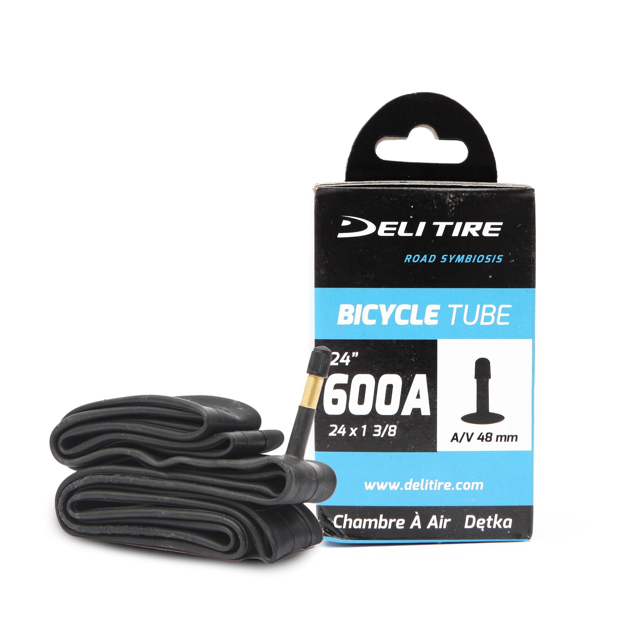 Dętka 24x1-3/8 AV 48mm do wózków i rowerów DELI