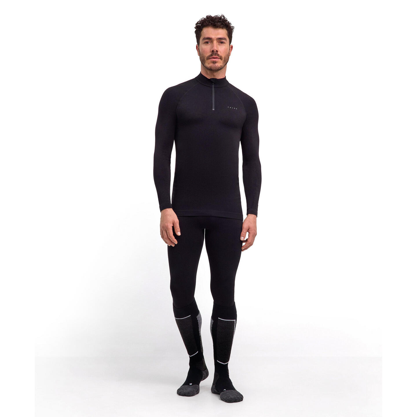 Koszulka z długim rękawem i zamkiem błyskawicznym Falke Maximum Warm