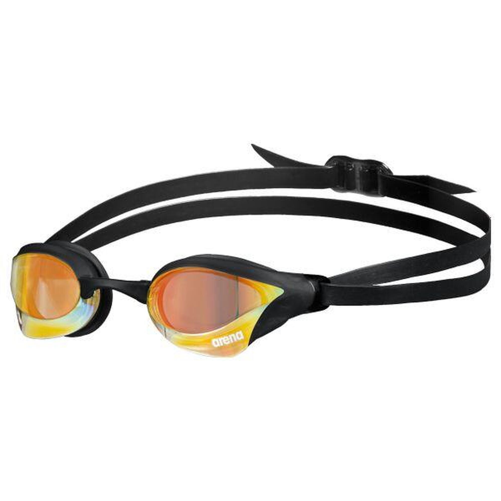 Arena Zwembril Cobra Core Swipe Mirror Geelkoper/Zwart