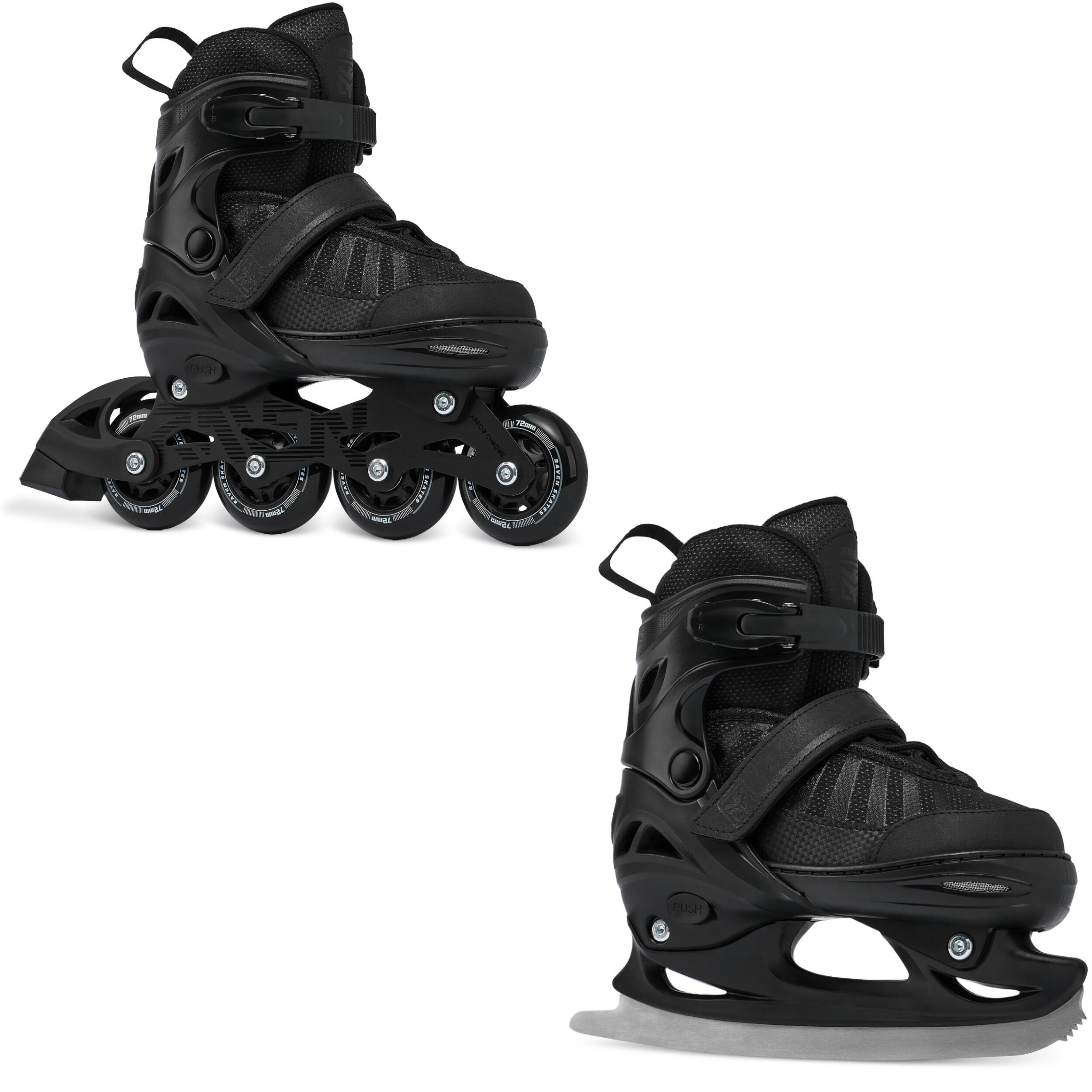 Rolki Łyżwy Regulowane 2w1 Raven Oxen