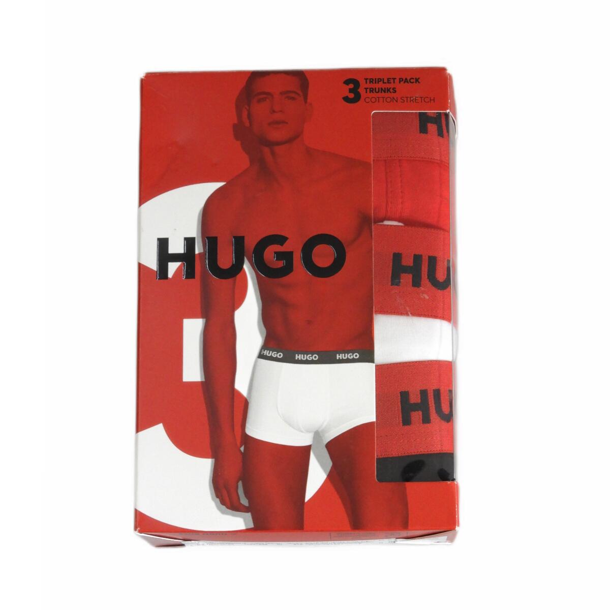 Męskie kąpielówki bokserki Hugo Boss Triplet Pack ze stretchem 3szt.