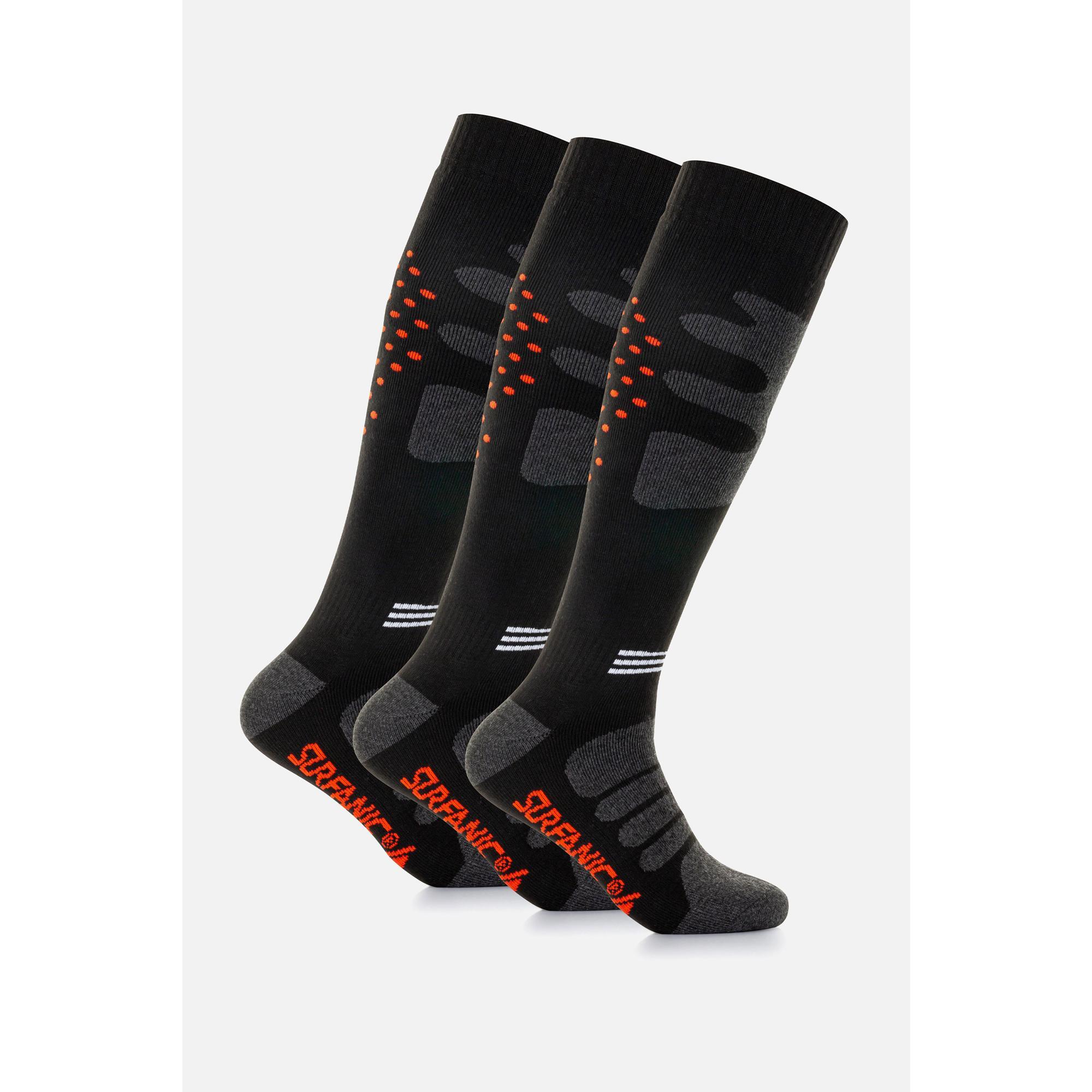 Skarpety narciarskie dla dorosłych Surfanic Full Size Black 3p. (roz. 42-46)