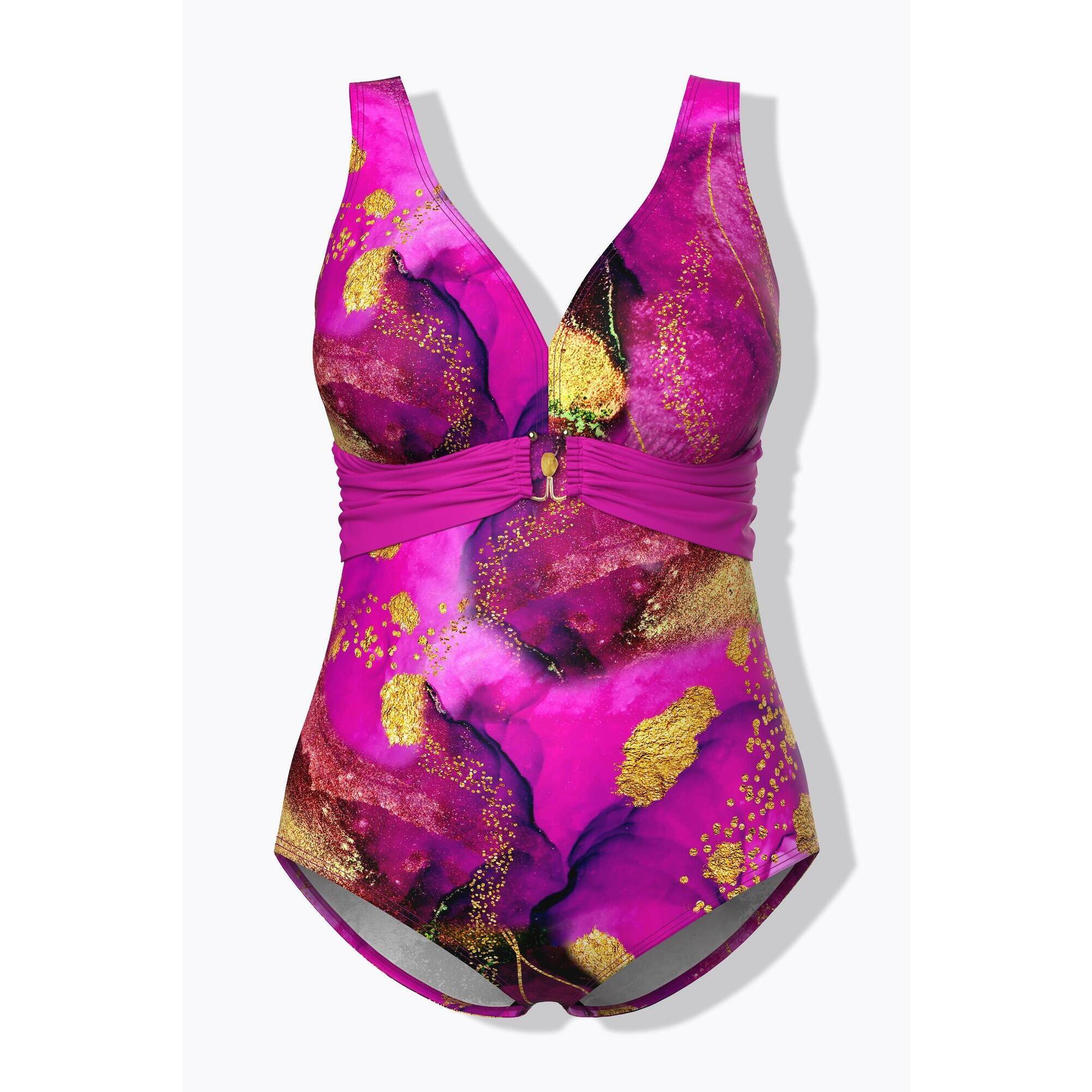 Damskie Strój kąpielowy ozdobna taśma klamra miękkie miseczki