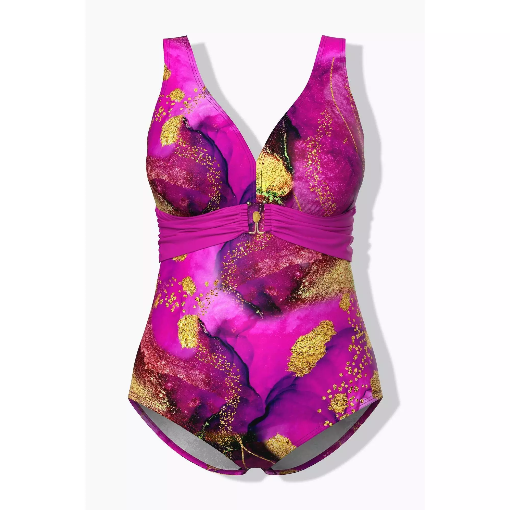 Damskie Strój kąpielowy ozdobna taśma klamra miękkie miseczki