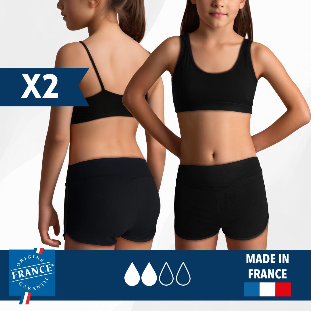 2x Dół menstruacyjnego stroju kąpielowego dla nastolatki- duża chłonność